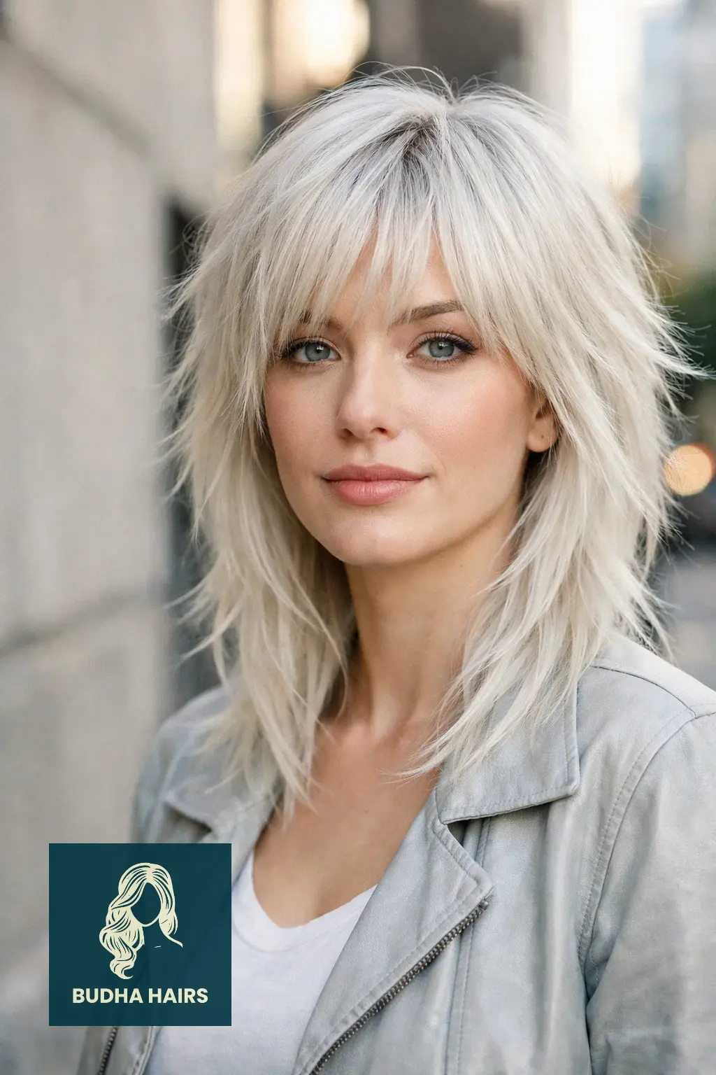 30 Best Shag Haircuts With Bangs: The Ultimate Guide to Texture 22 Platinum Ice Shag