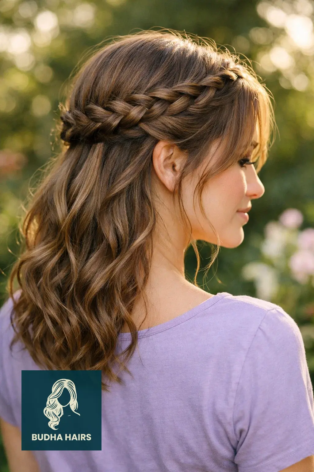 40 Oval Face Haircuts That Flatter Your Features Perfectly 19 Romantic Braided Crown with Face-Framing Tendrils