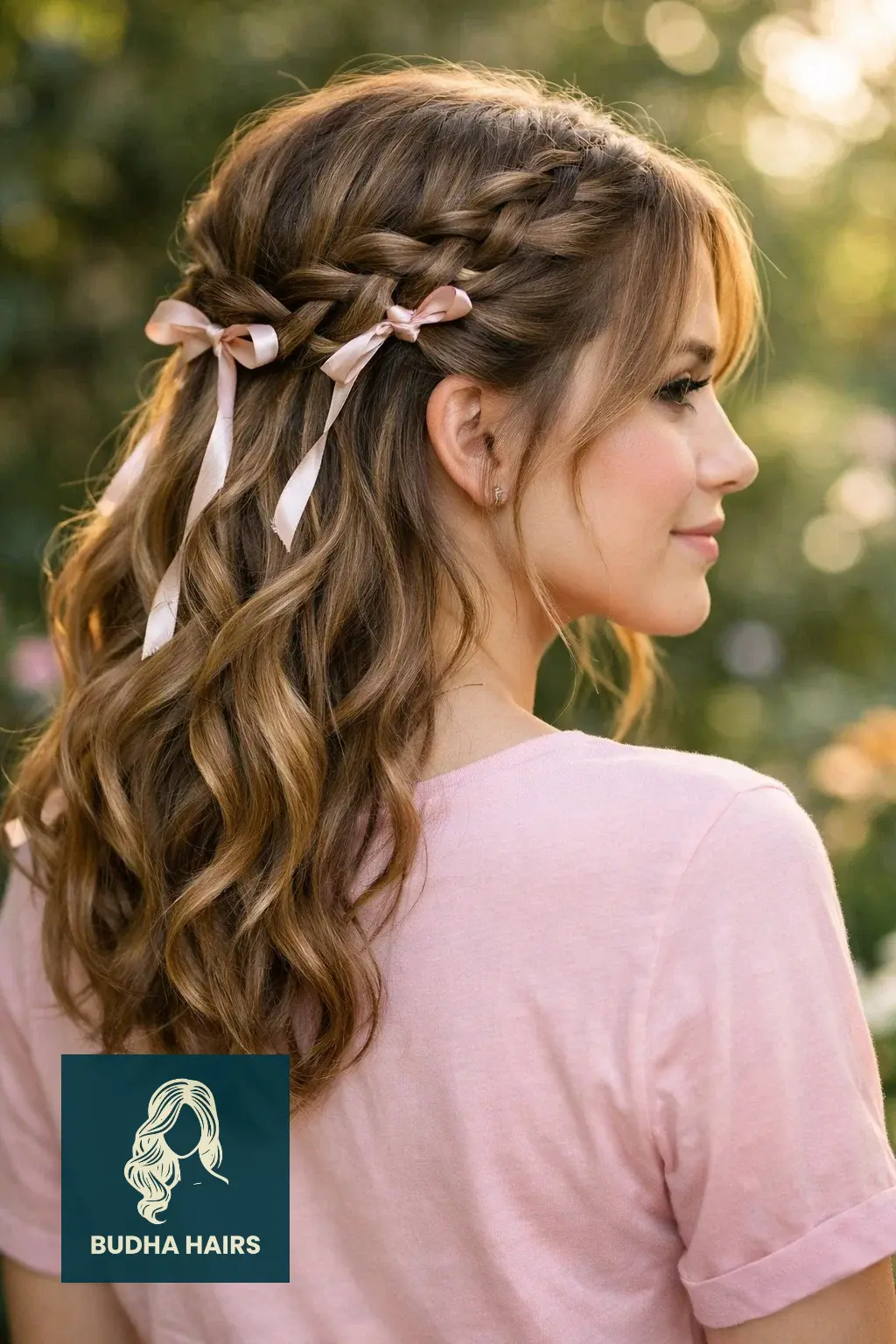 40 Oval Face Haircuts That Flatter Your Features Perfectly 33 Romantic Half-Up Braids with Ribbons