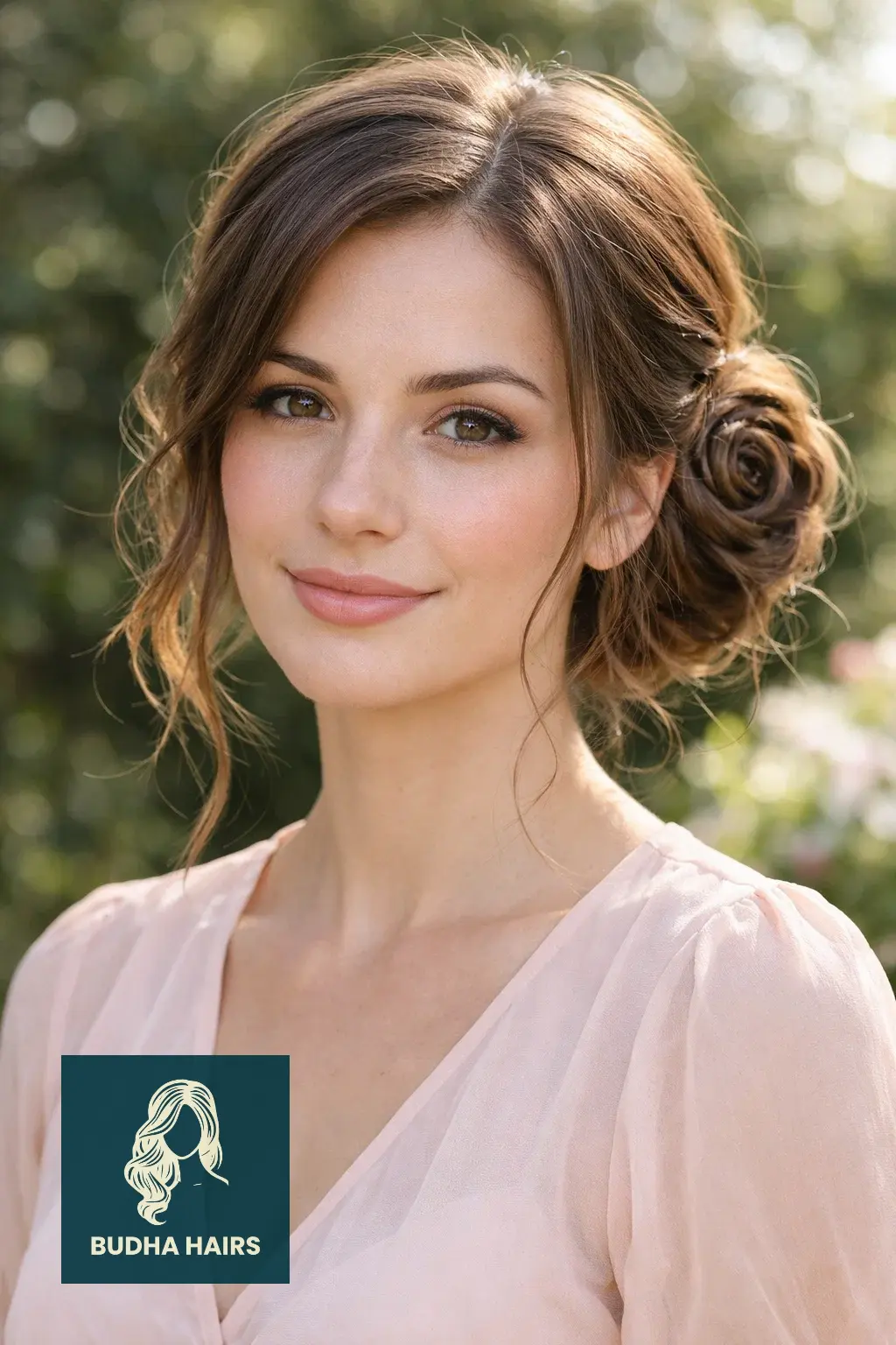 30 Hair Updos for Medium Hair That Look Effortlessly Chic 20 Romantic Rose Bun