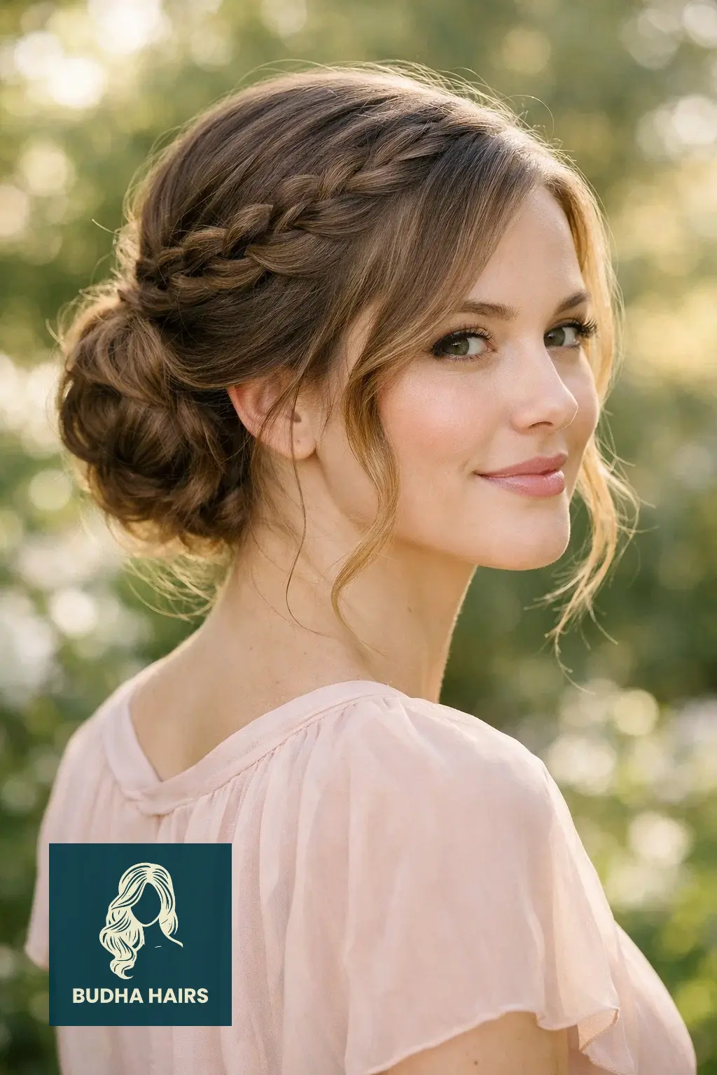 30 Hair Updos for Medium Hair That Look Effortlessly Chic 30 Romantic Waterfall Tucked Updo