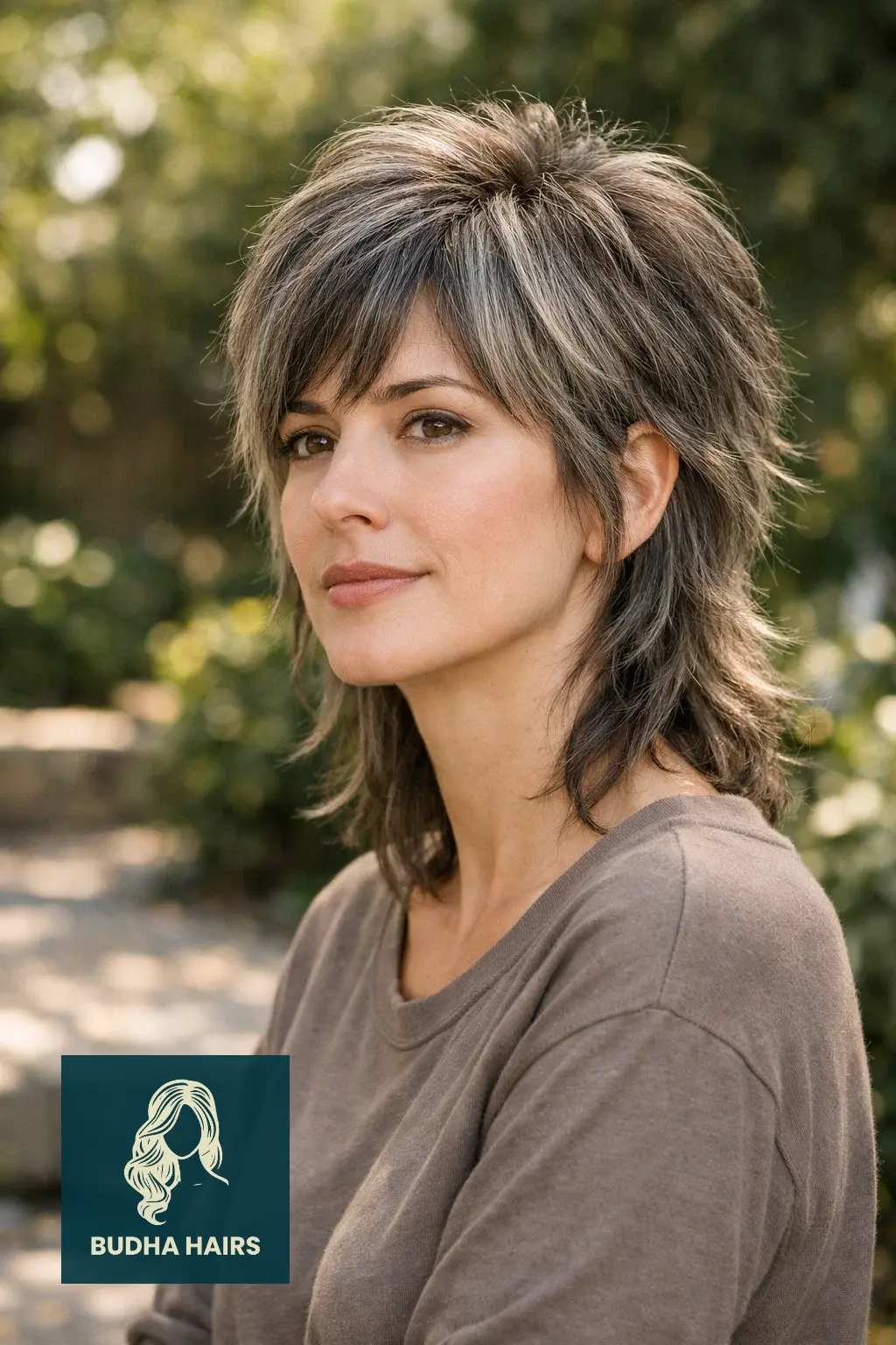 30 Realistic Shaggy Mullet Haircuts Styles for Women (2026) 25 Salt and Pepper Natural Shaggy Mullet