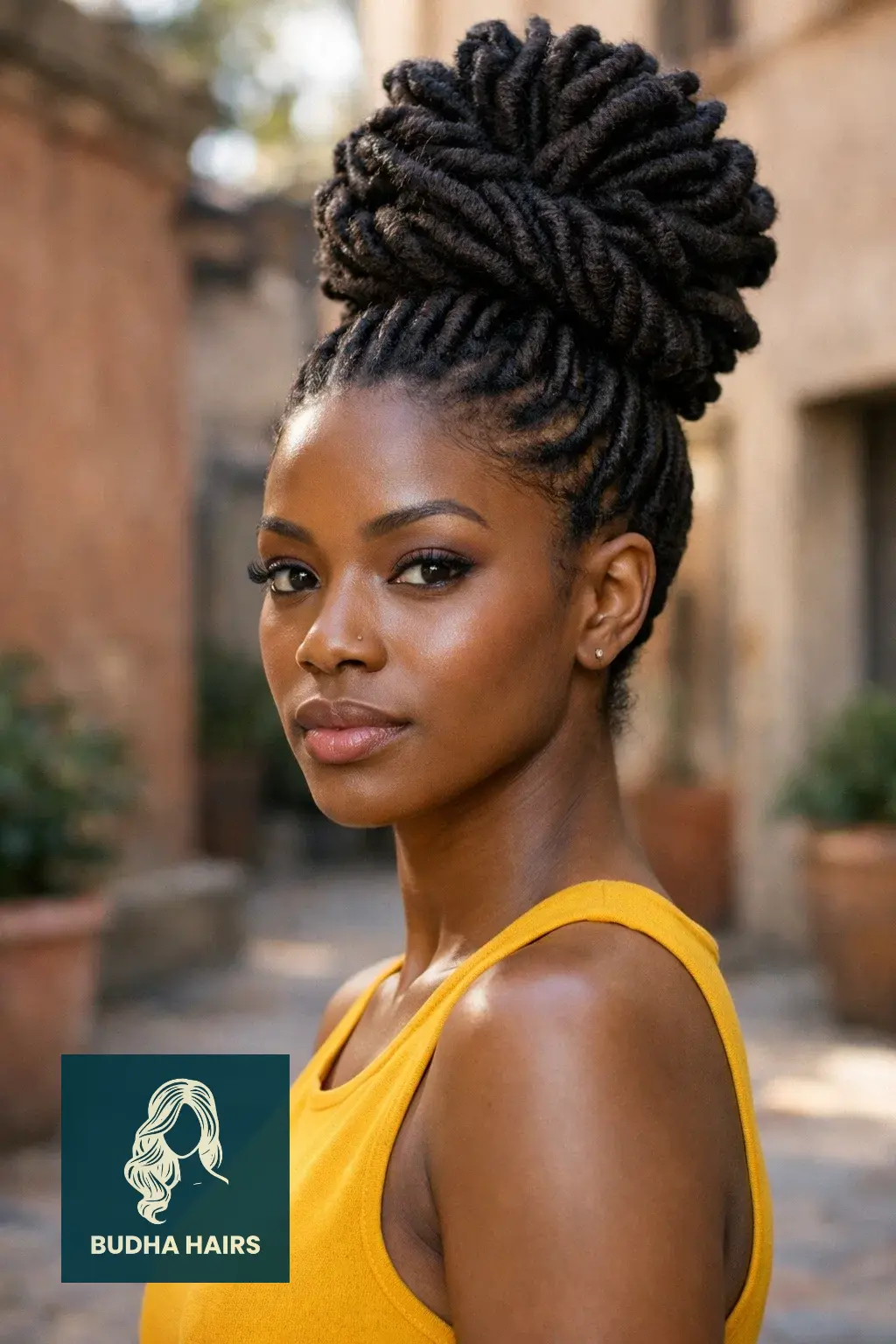 40 Best Engagement Hairstyles for a Romantic, Radiant Look 9 Sculptural Pineapple Updo for Locs