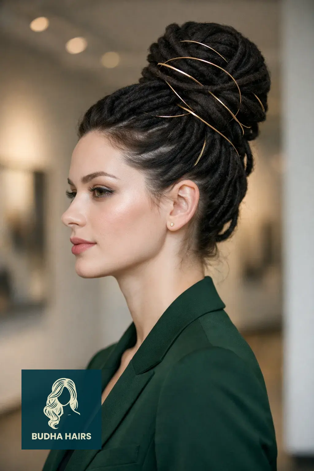 30 Most Enchanting Whimsical Hairstyles for a Magical Look 19 Sculptural Wire-Wrapped Loc Updo