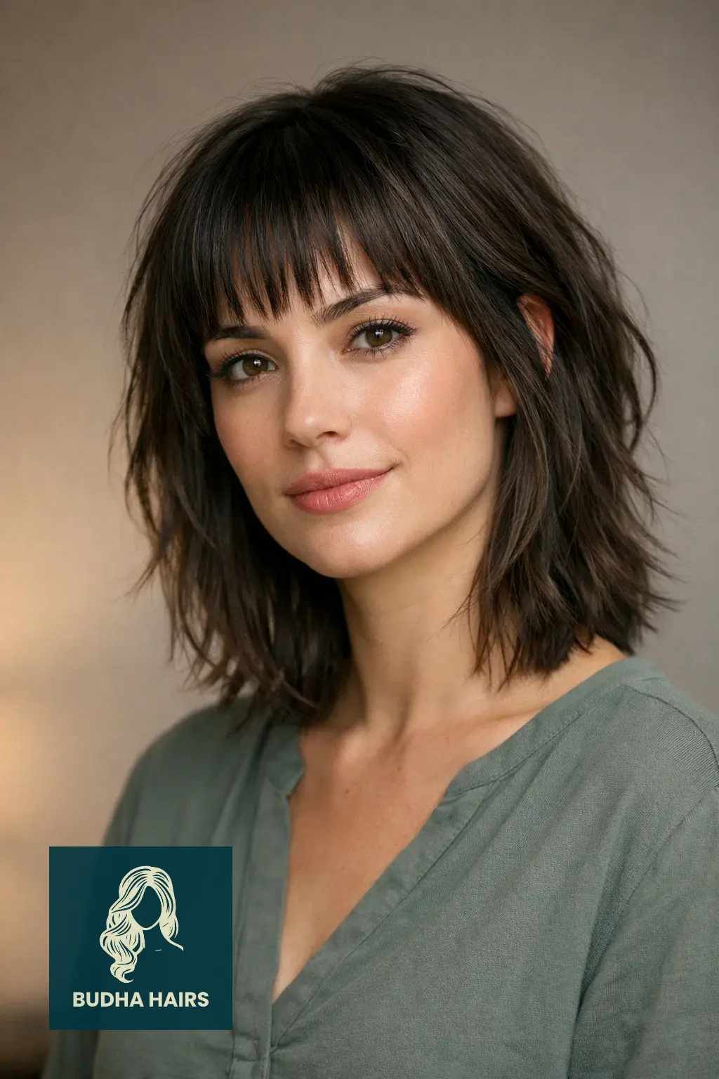 40 Best Medium Shag Haircuts: The Ultimate Guide to Texture & Volume 34 Shaggy "Midi" Cut with Micro-Fringe