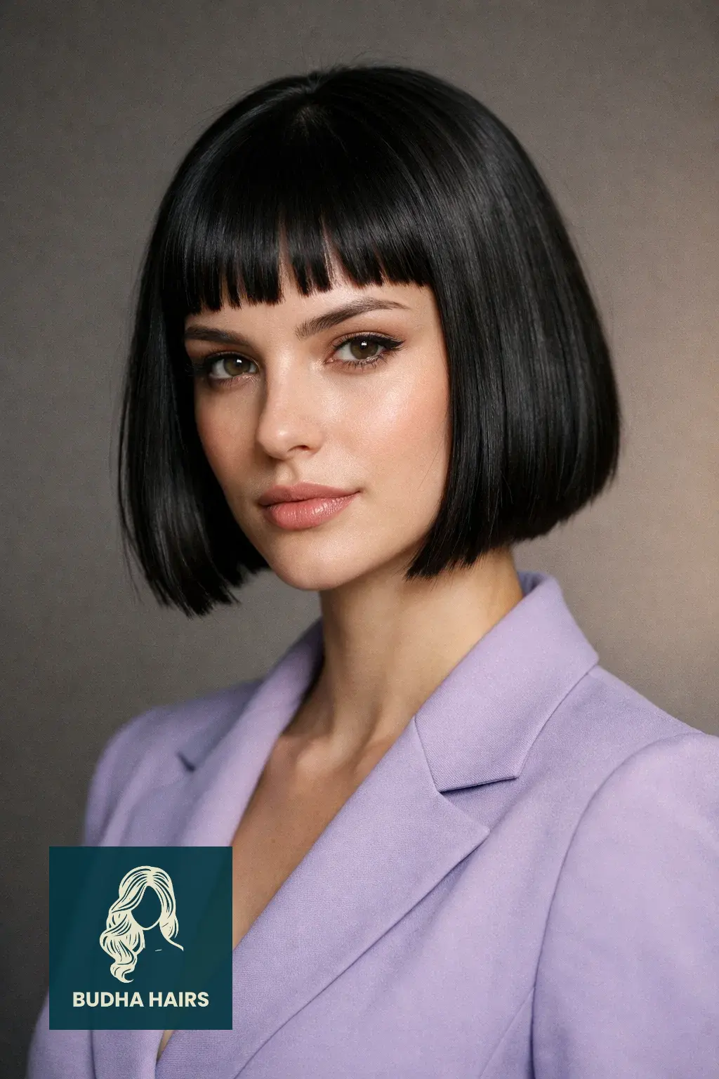 40 Best Engagement Hairstyles for a Romantic, Radiant Look 39 Sharp Blunt Bob with Micro-Fringe