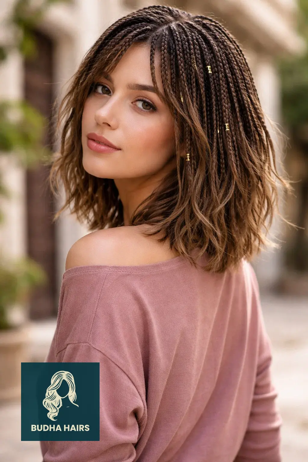 35 Stylish Boho Bob Knotless Braids for Fresh Looks 20 Shoulder-Length "Shag" Inspired Boho Bob