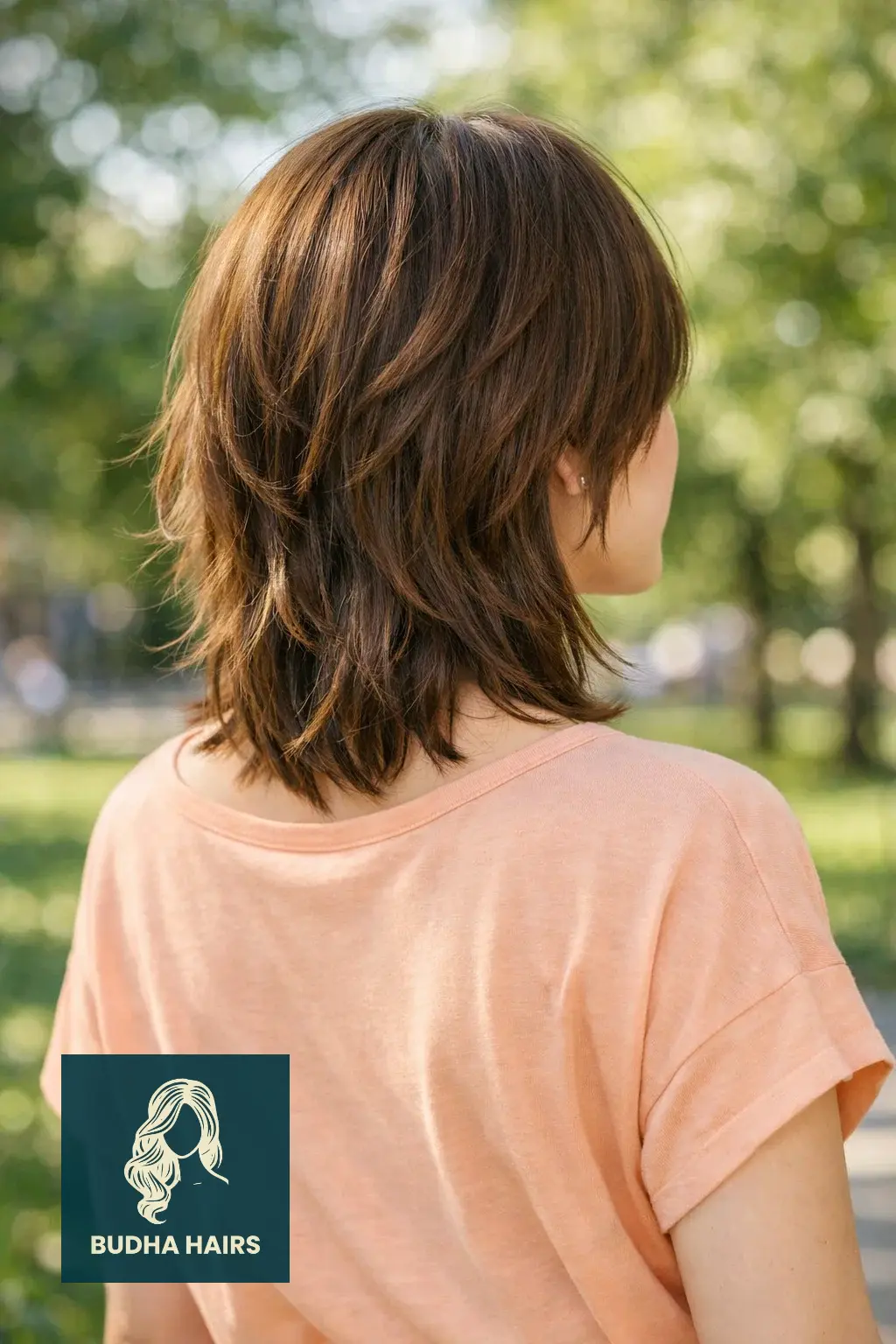 40 Short Haircuts for Round Faces For Women That Flatter Instantly 19 Shoulder-Length Shag with Internal Thinning