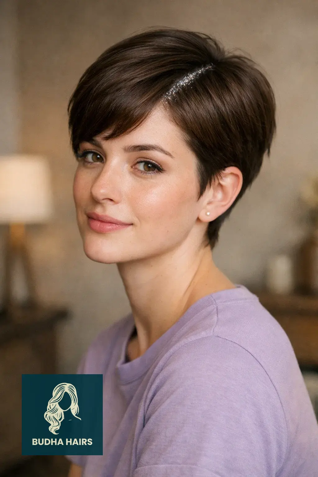 30 Cute Hairstyles: The Ultimate Guide for a Style Refresh 26 Side-Parted Pixie with a Glitter Part