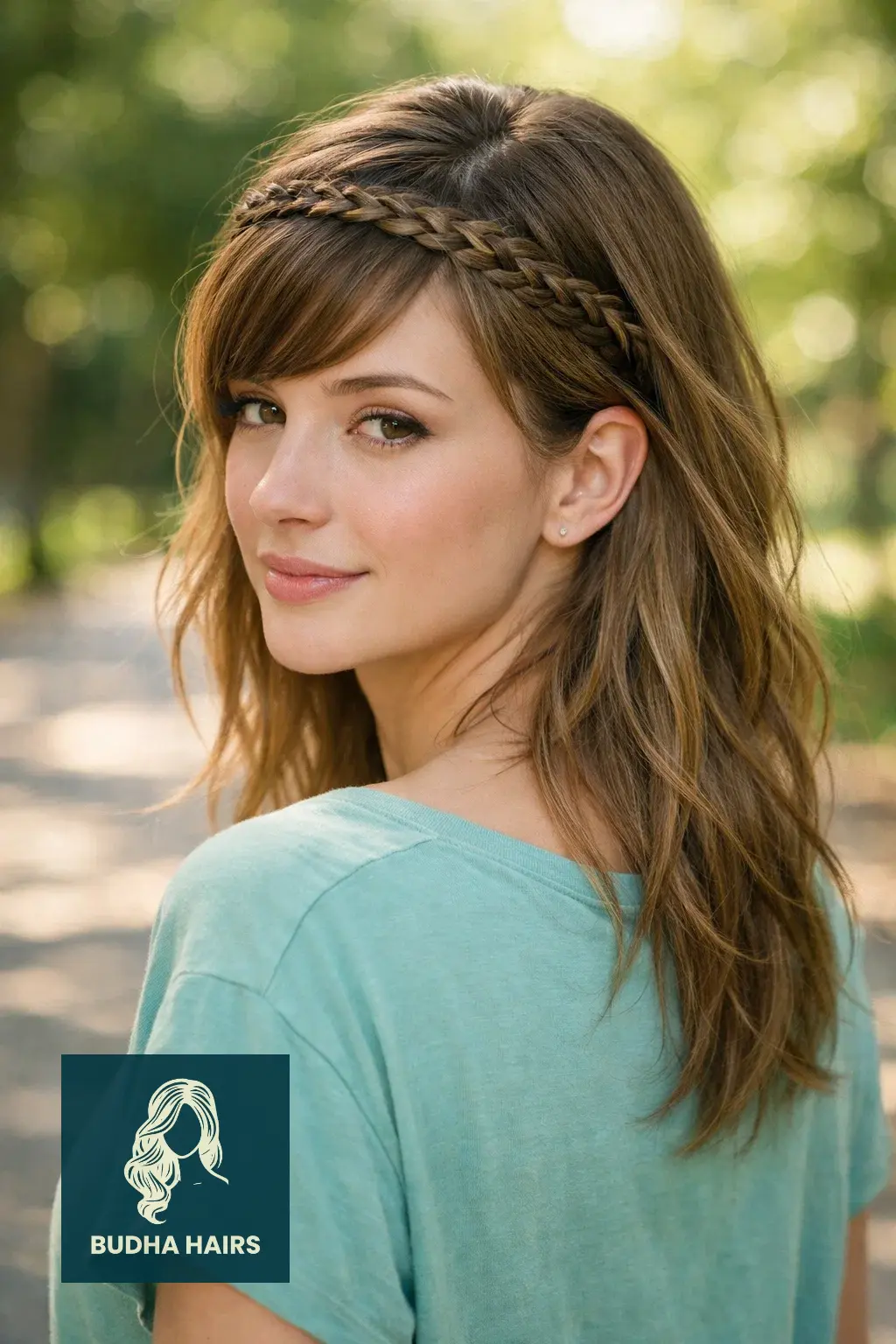 40 Flattering Side Bangs for Every Age and Occasion 22 Side-Swept Braided Fringe