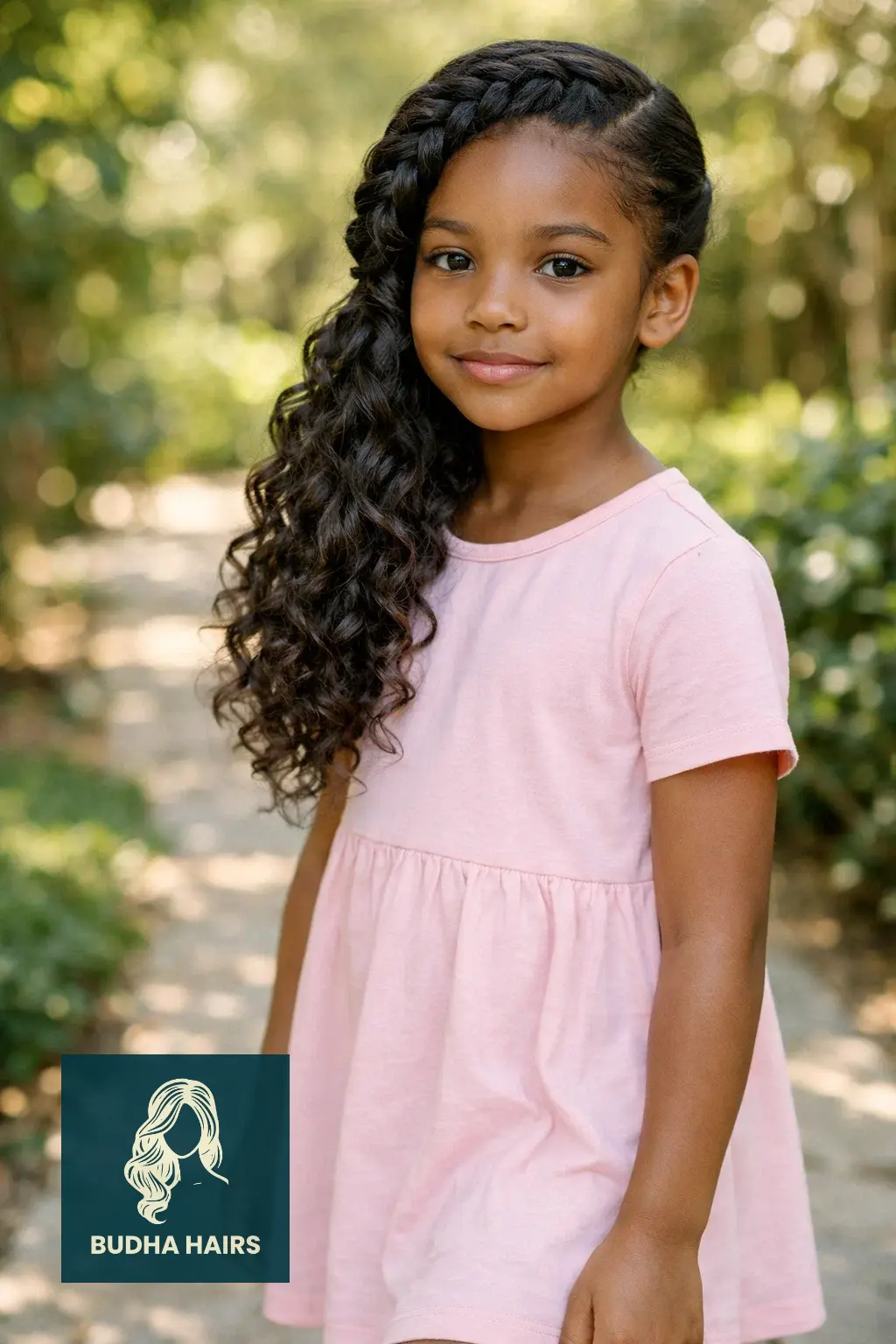 30 Adorable Braid Hairstyles for Kids You Will Love 22 Side-Swept Dutch Braid with Curls