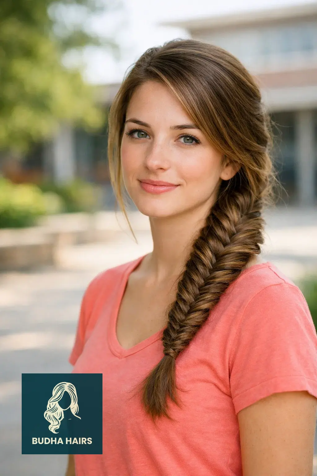 30 Best Hairstyles for School: Fast and Easy Looks for Students 22 Side-Swept Fish-Tail Pony