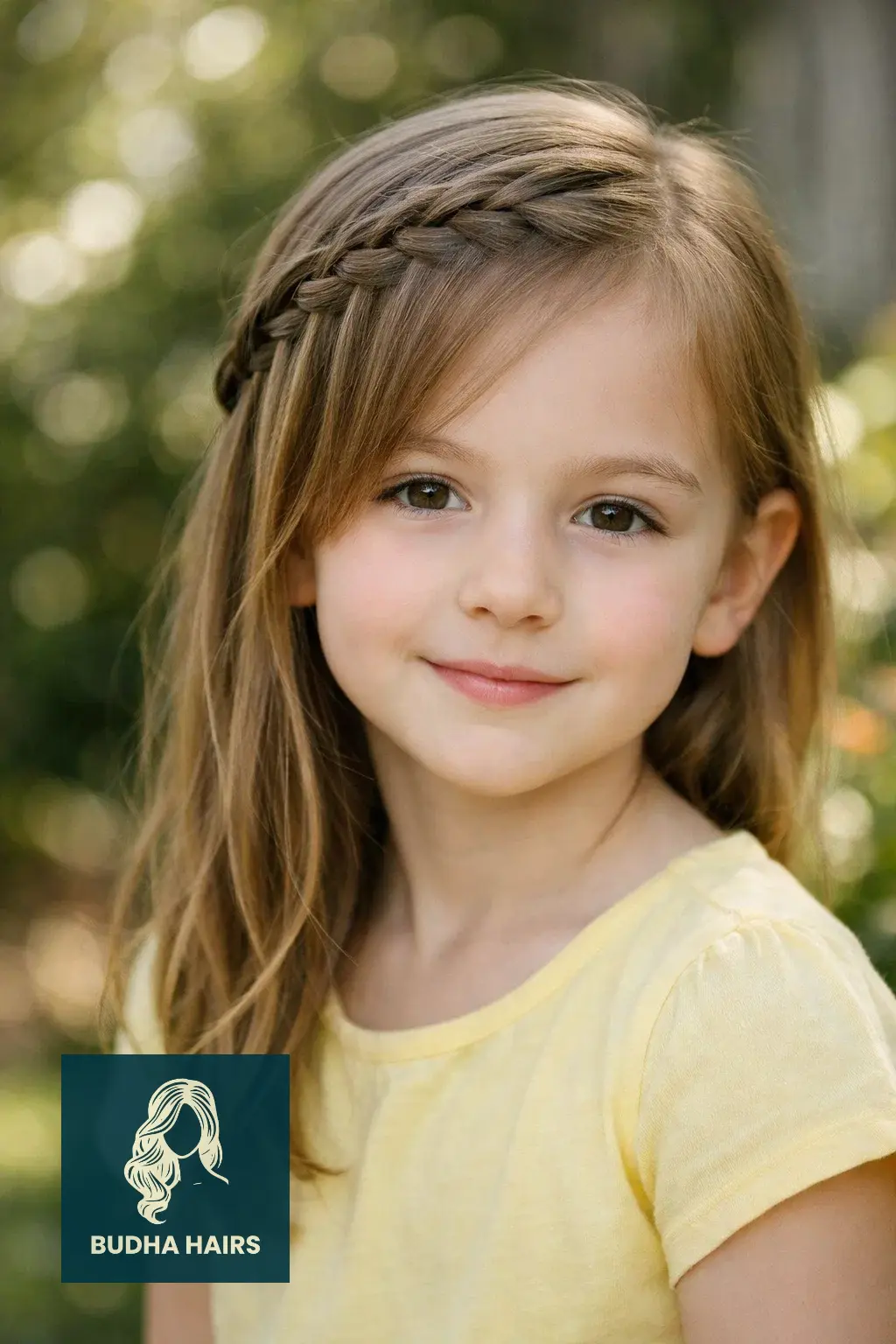 30 Best Hairstyles for Thin Hair for Kids for a Full Look 11 Side-Swept Waterfall Braid