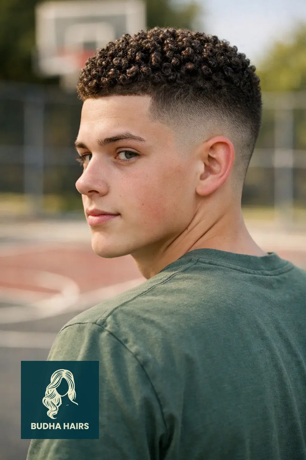 35 Cool Haircuts For Boys With Curly Hair That Show Off Texture 18 Skin Fade with Mini Curls