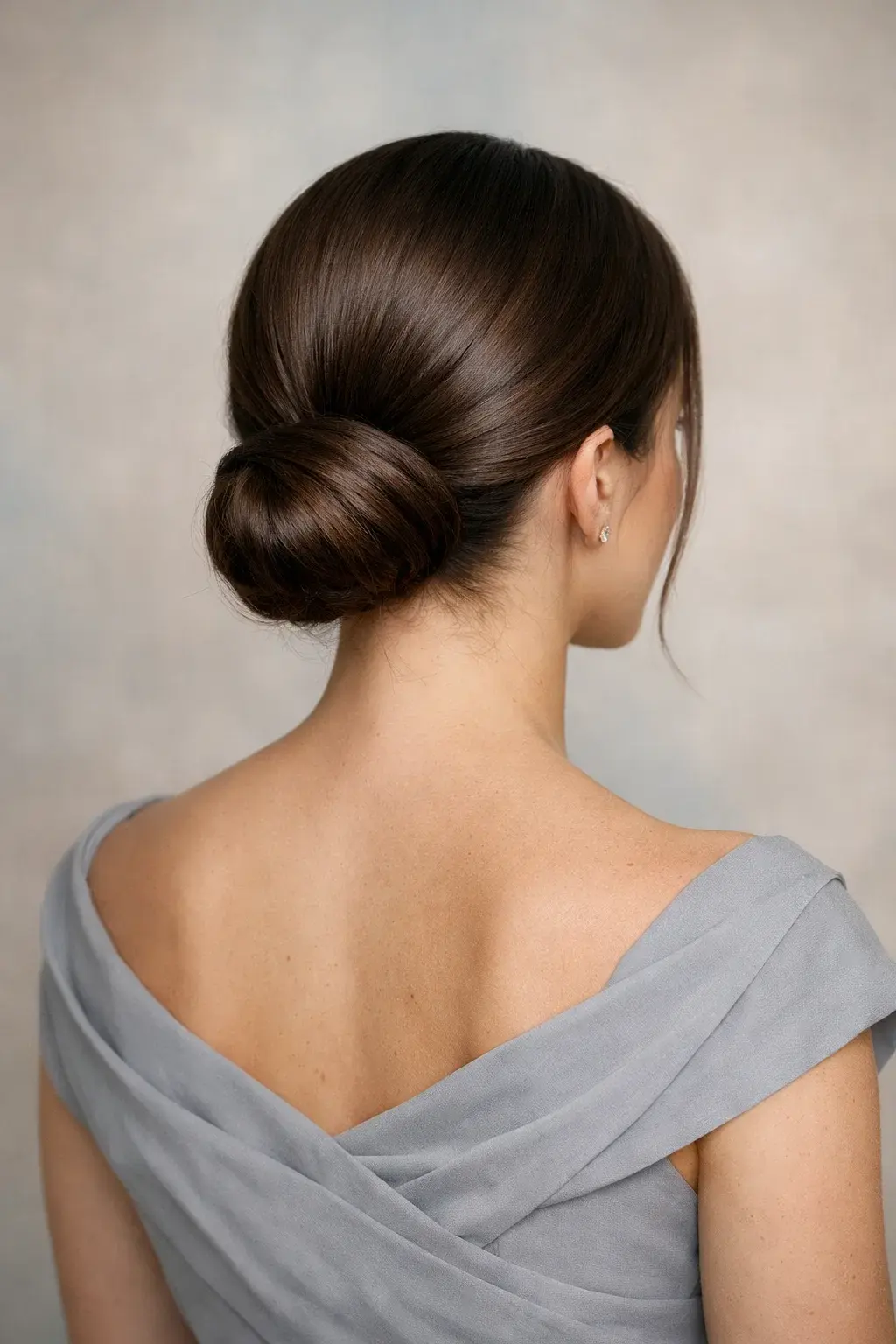 40 Best Princess Hairstyles: Majestic, Elegant & Royal Looks 32 Sleek Center-Parted Low Chignon