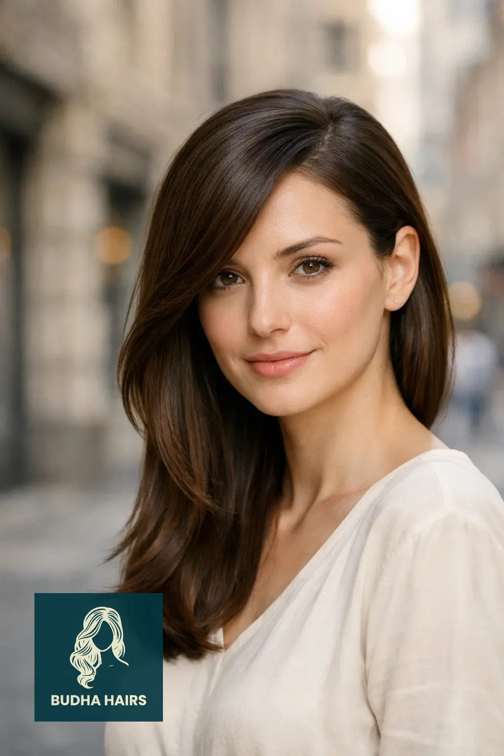 30 Hair Styles For Medium Hair And Creative Ways To Upgrade Your Cut 15 Sleek Deep Side-Sweep