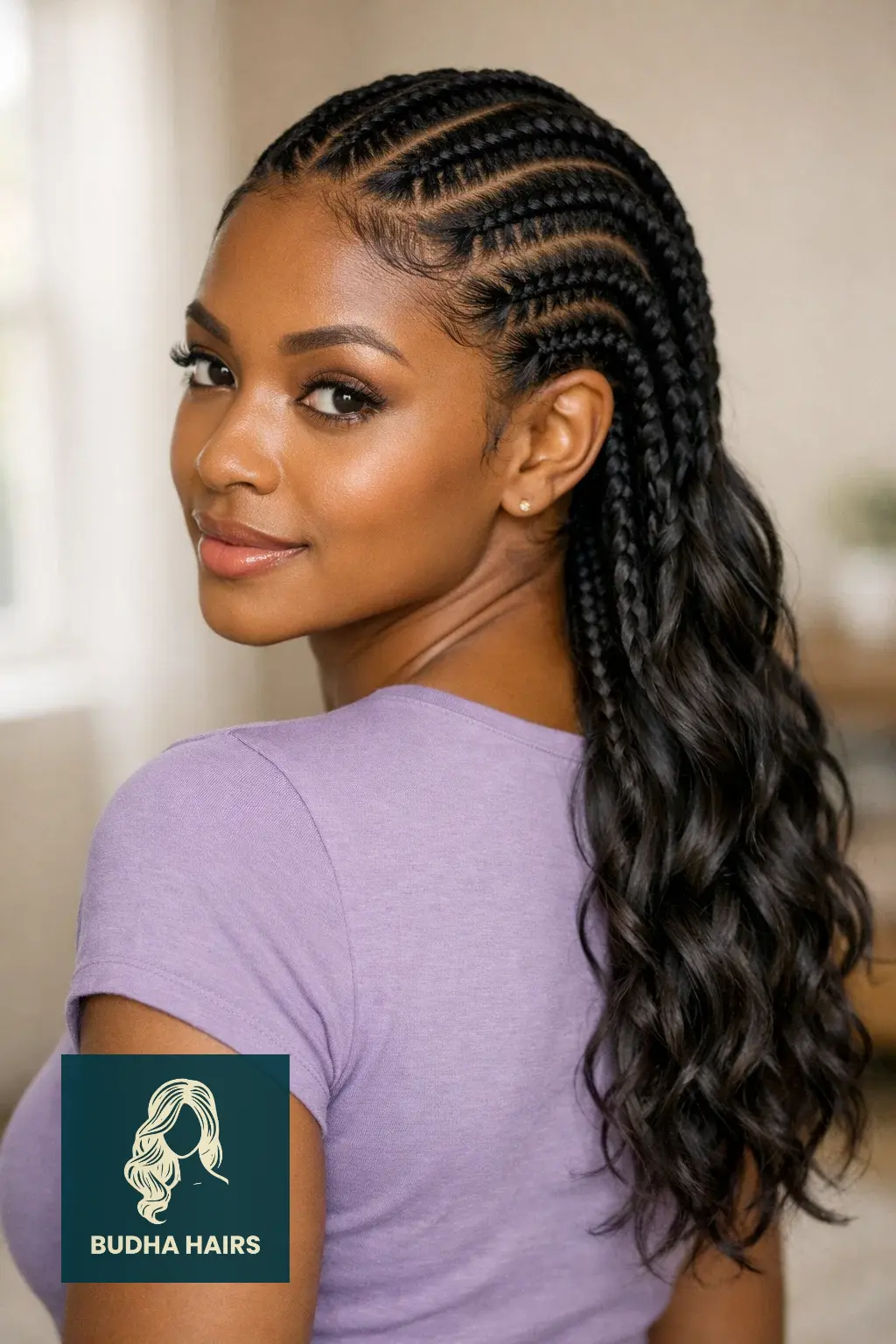 25 Cornrows Braids For Black Women To Elevate Your Everyday Style 3 Sleek Goddess Cornrows