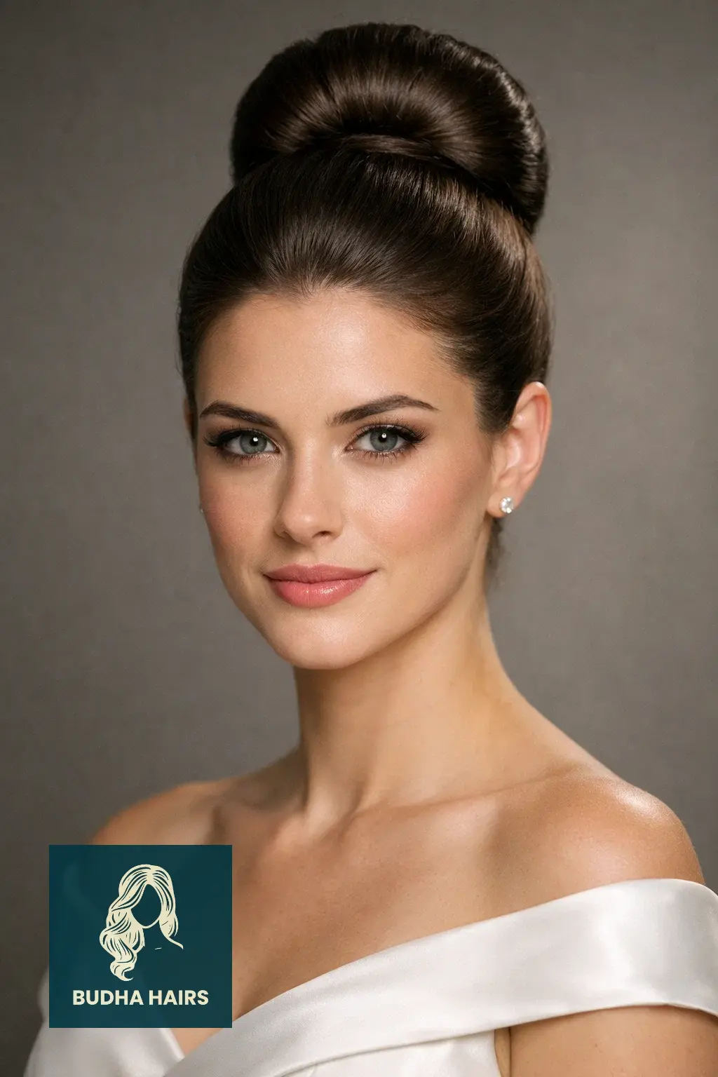 39 Best Hairstyles for Thin Hair for Wedding for a Full Look 4 Sleek High Bun with a "Donut" Base