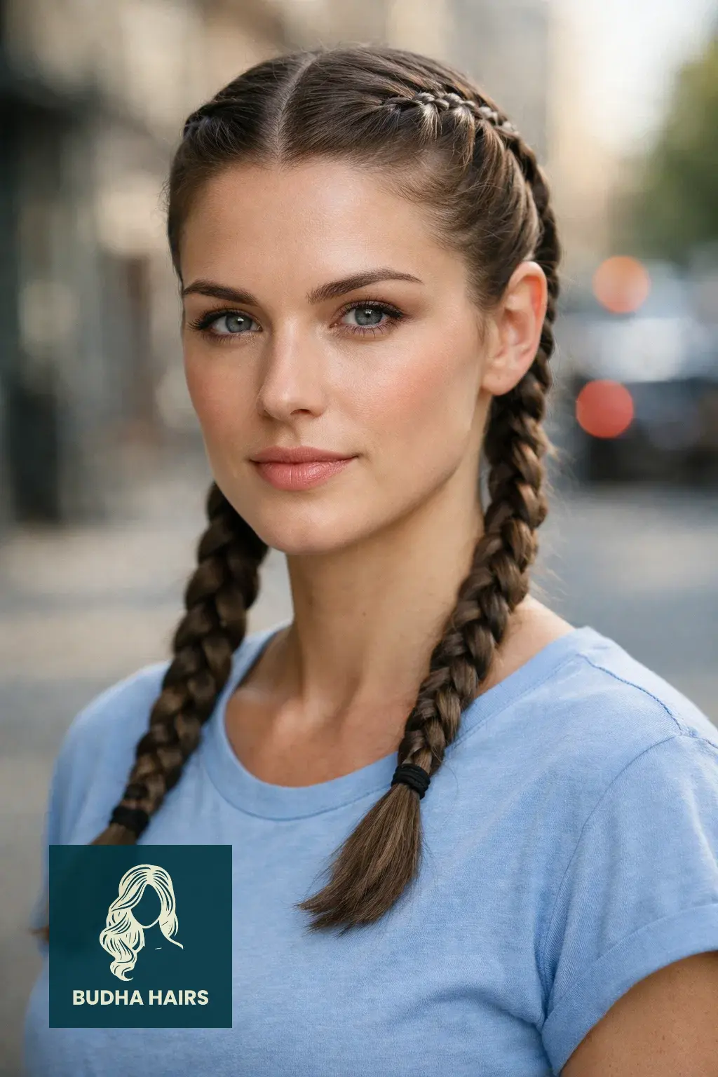 25 Best Out of Face Hairstyles for a Polished, Chic Look 17 Sleek Pigtail Braids