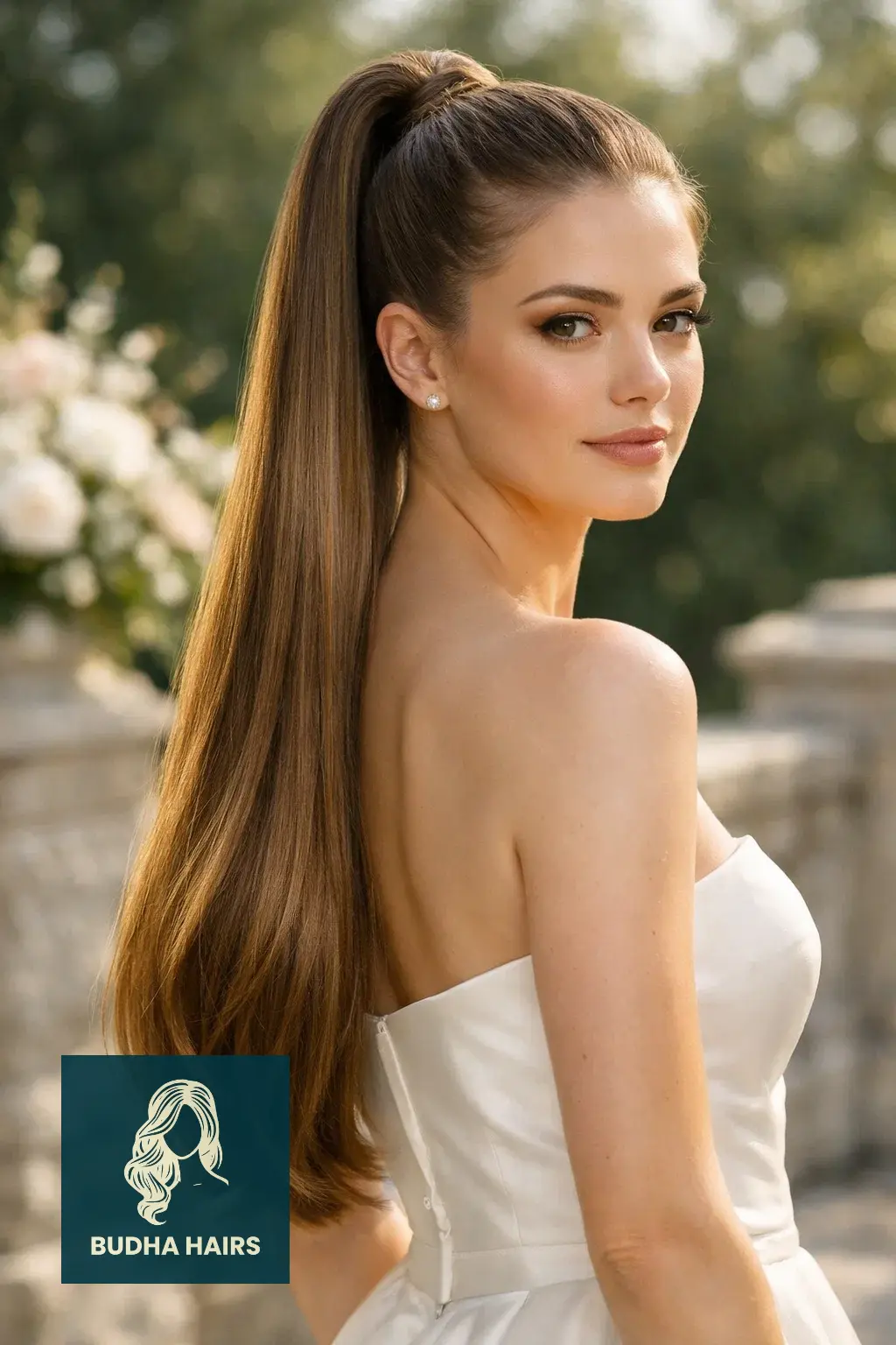 30 Wedding Hairstyles for Long Hair That Turn Heads 10 Sleek "Rapunzel" High Ponytail