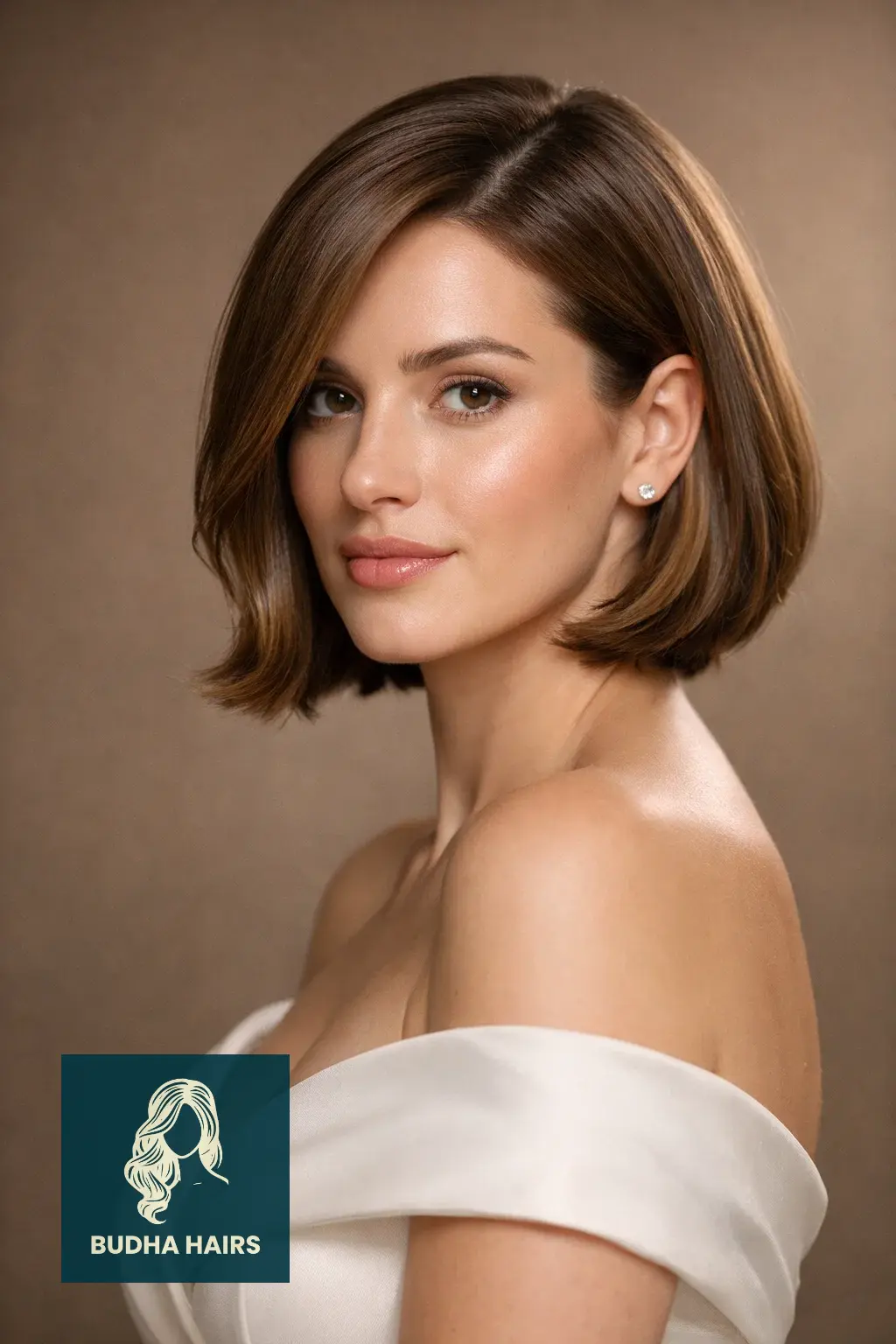 39 Best Hairstyles for Thin Hair for Wedding for a Full Look 22 Sleek Side-Swept Bob for Brides
