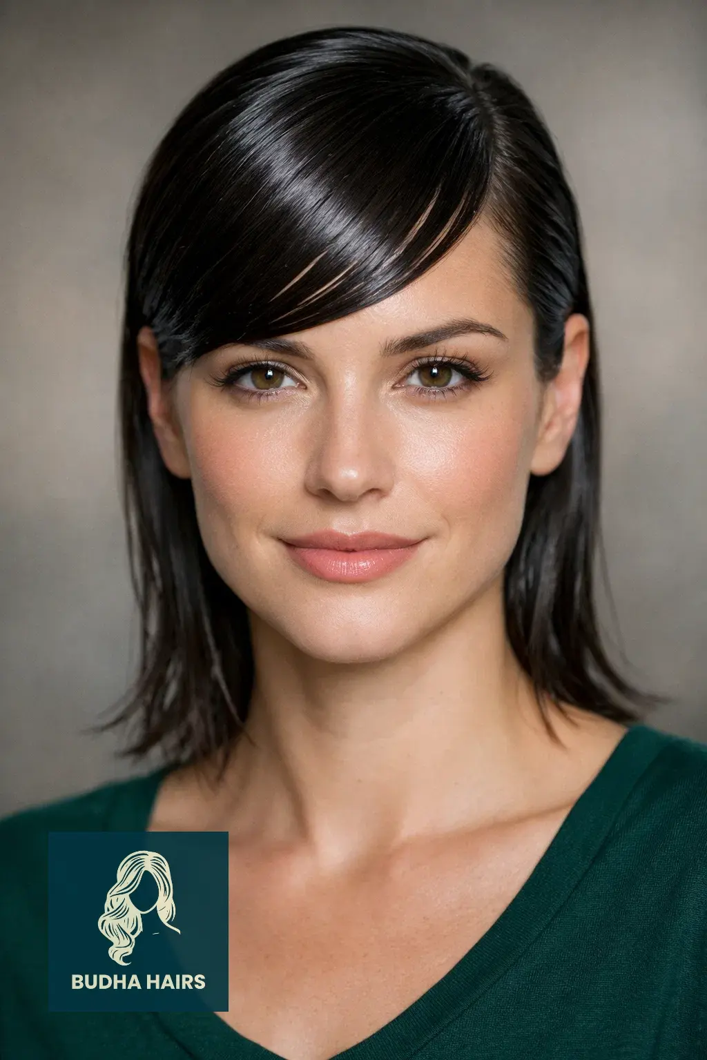 40 Flattering Side Bangs for Every Age and Occasion 20 Sleek "Wet-Look" Side Sweep