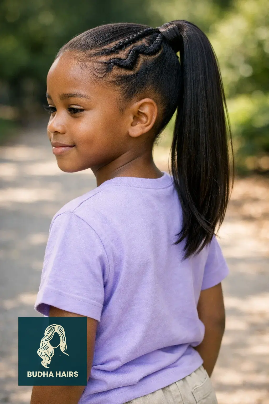 30 Adorable Braid Hairstyles for Kids You Will Love 13 Snake Braid with a Ponytail