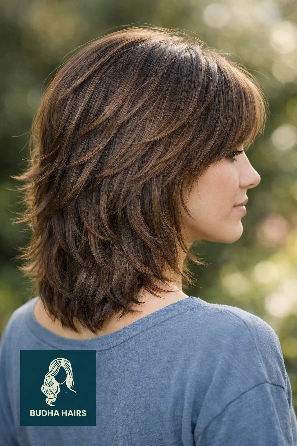 30 Perfect Side Bangs With Layers To Frame Your Face Beautifully 23 Soft Internal Texturizing for Heavy Hair
