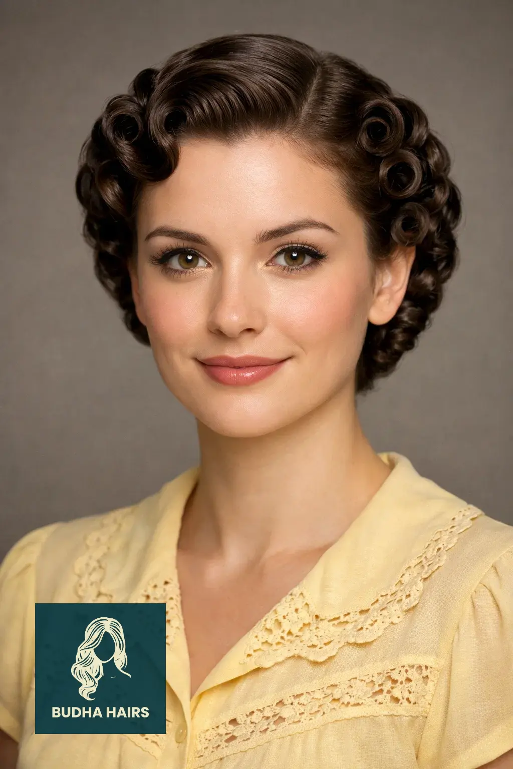 30 Chic 50s Hairstyles for Vintage Glam 5 Soft Pin-Curls for Short Hair