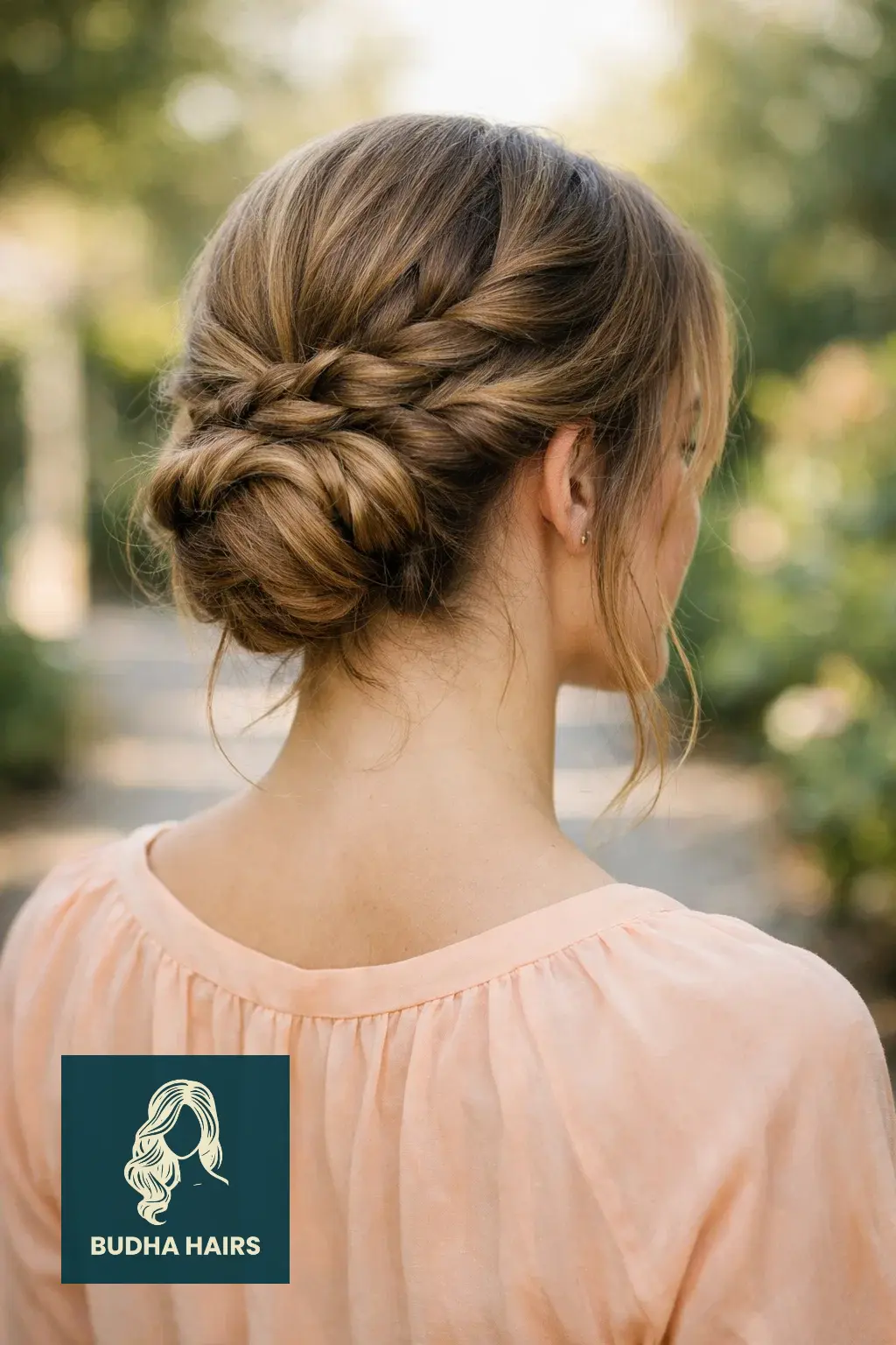 30 Hair Updos for Medium Hair That Look Effortlessly Chic 27 Soft Textured French Braid Roll