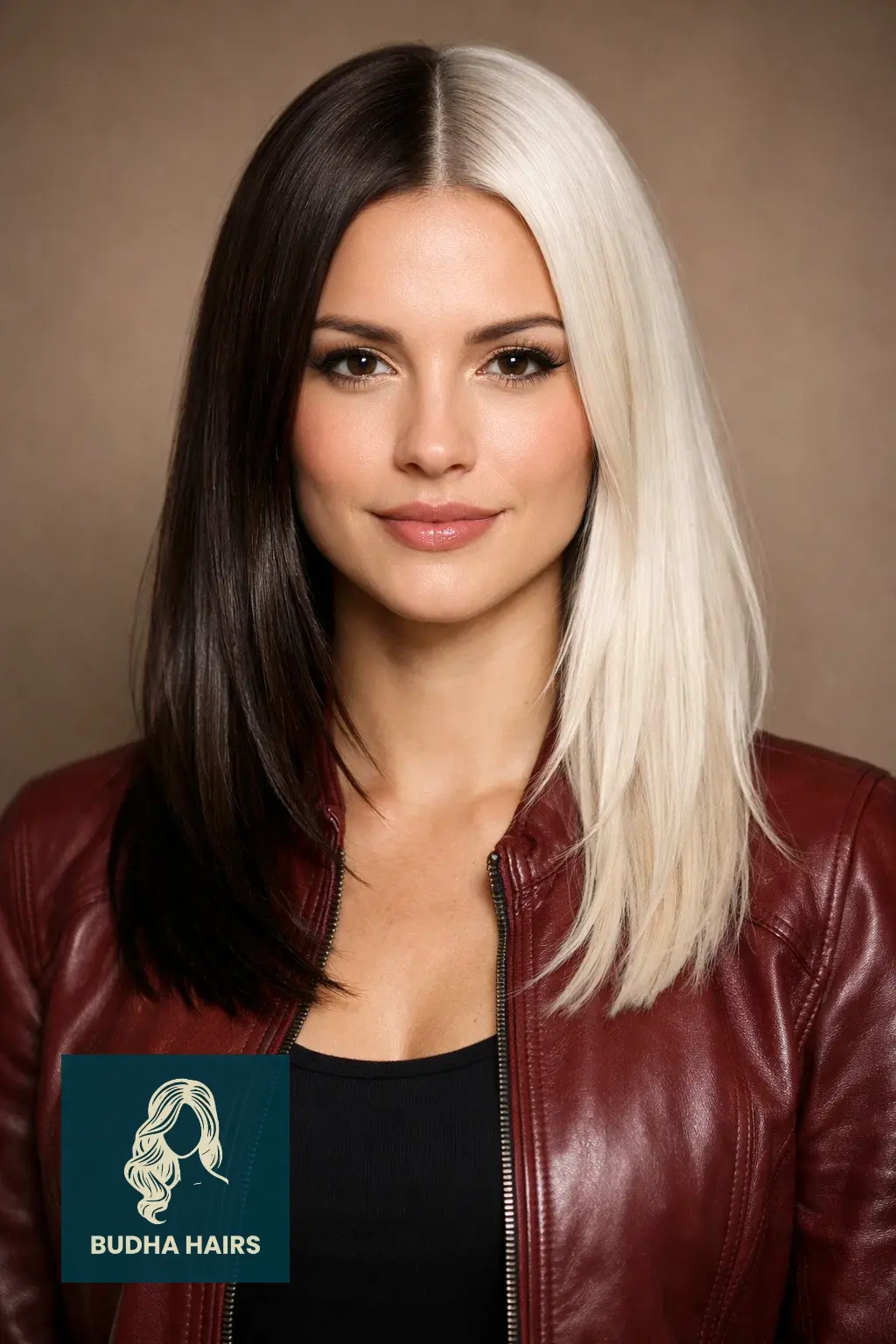 25 Best Unique Dyed Hair Ideas for a Vibrant, Trendy Look 4 Split-Dye Contrast