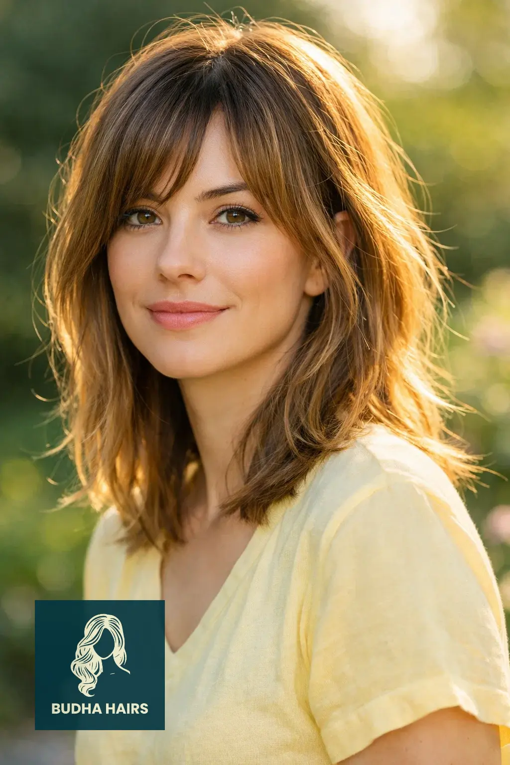 40 Flattering Side Bangs for Every Age and Occasion 28 Sun-Kissed Face-Framing Side Bangs