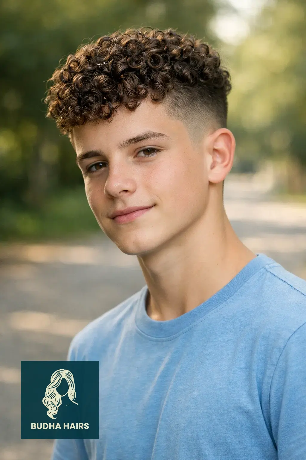 35 Cool Haircuts For Boys With Curly Hair That Show Off Texture 22 Temple Fade with Defined Spiral Ringlets