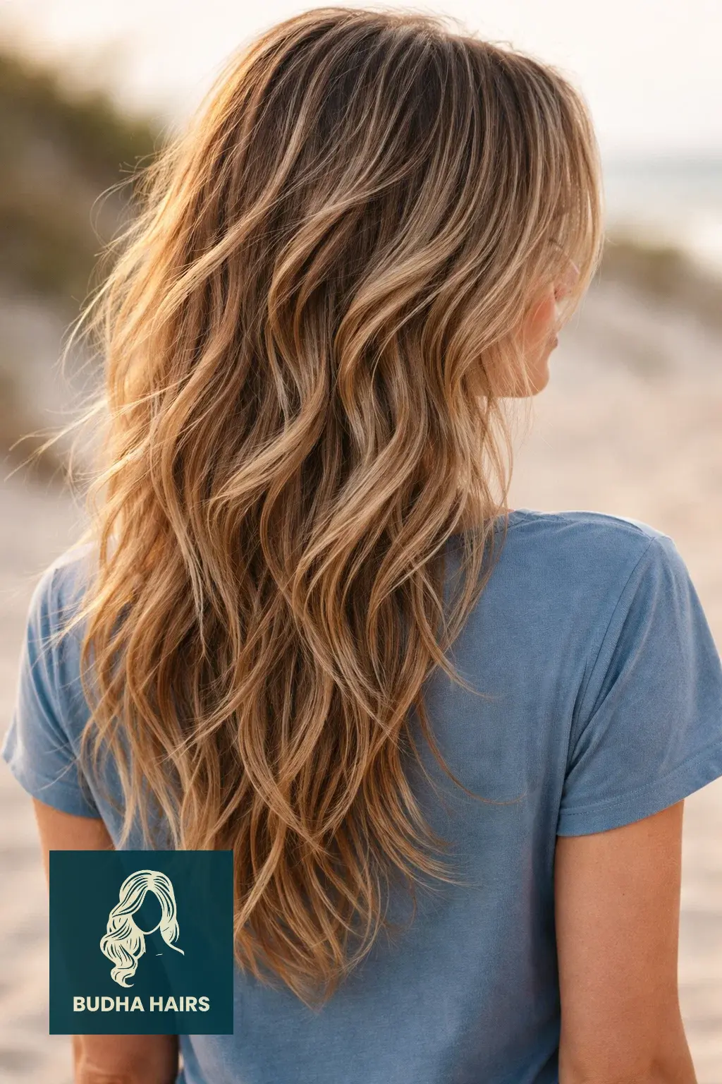 30 Trendy Long Layers with Face Framing Pieces You’ll Love 4 Textured "Beach-Wave" Shaggy Layers