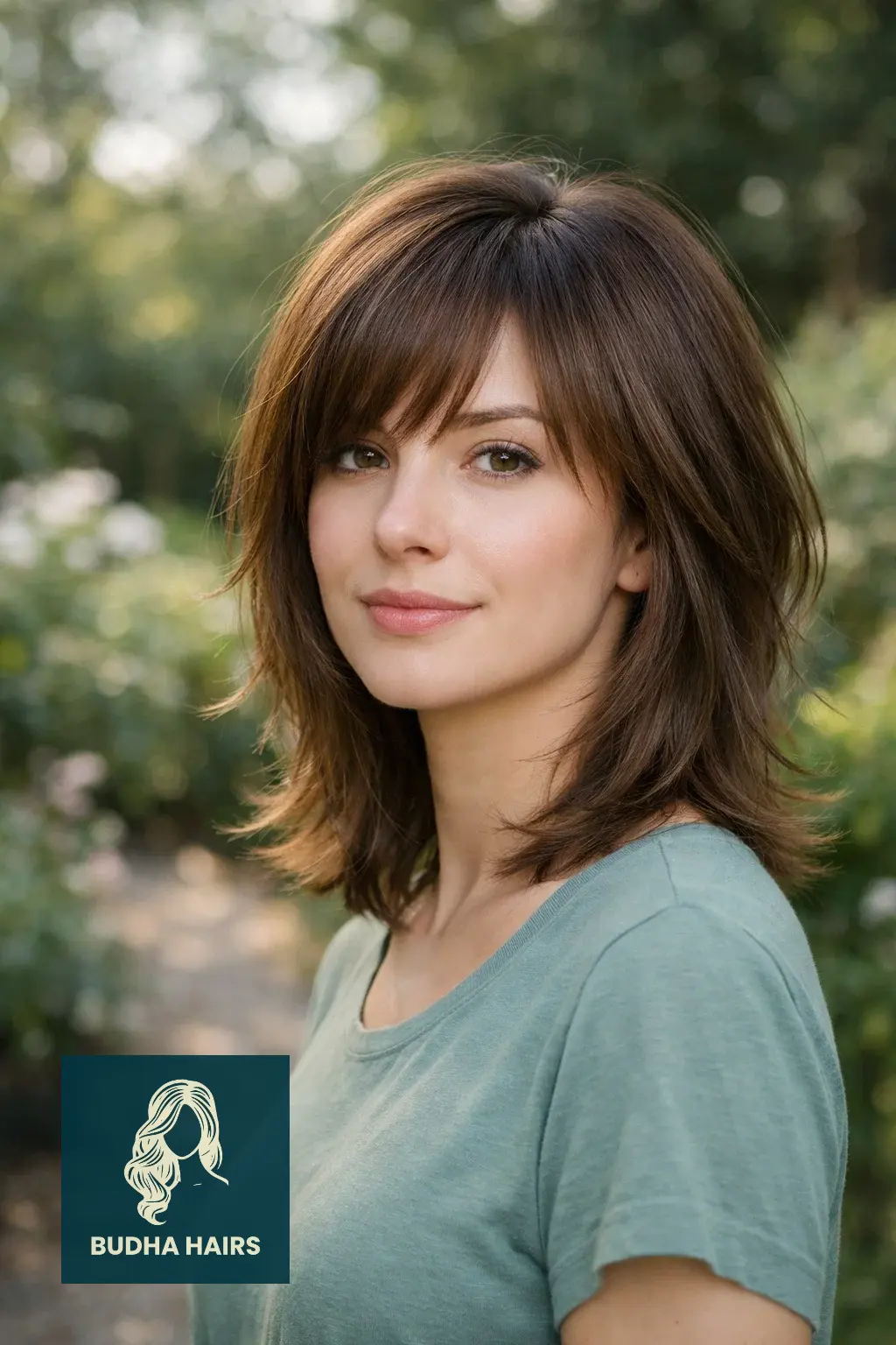 30 Perfect Side Bangs With Layers To Frame Your Face Beautifully 8 The "Air" Cut with Wispy Side Fringe