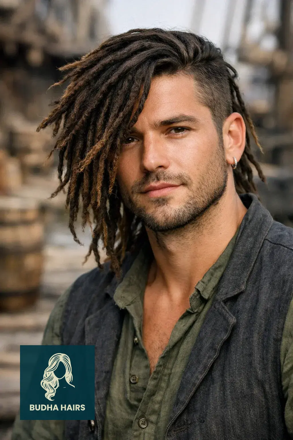 40 Best Pirate Hairstyles for Men: Rugged & Modern Looks 30 The Asymmetrical Side-Swept Locs