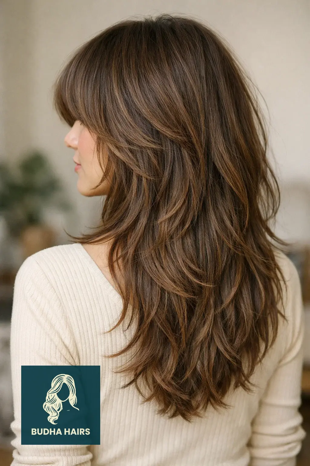 30 Trendy Long Layers with Face Framing Pieces You’ll Love 8 The "Bardot" Fringe with Shaggy Layers