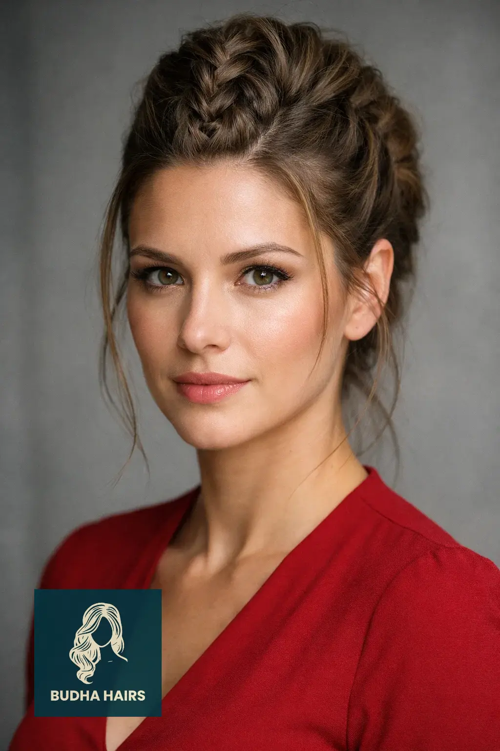 30 Hair Updos for Medium Hair That Look Effortlessly Chic 19 The Braided Faux Hawk Updo