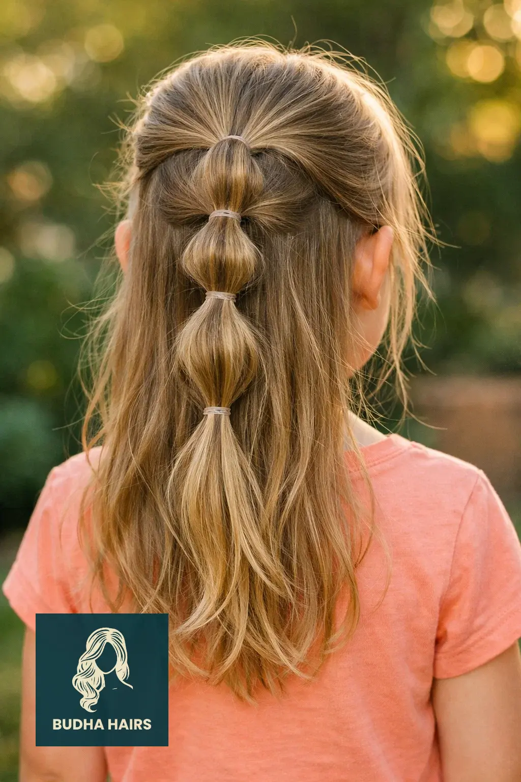 30 Best Hairstyles for Thin Hair for Kids for a Full Look 27 The "Bubble" Half-Up Style
