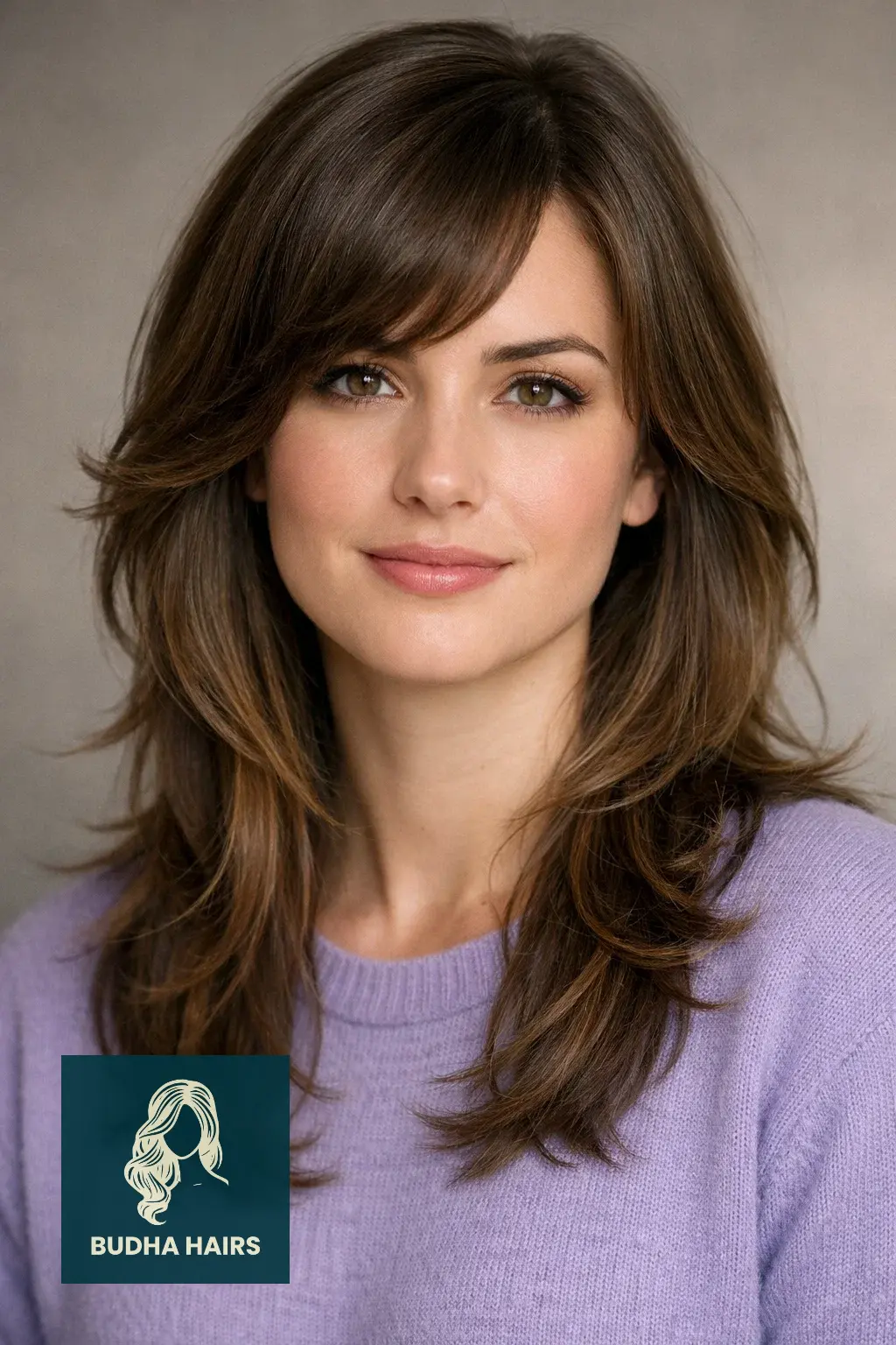 40 Flattering Side Bangs for Every Age and Occasion 5 The "Butterfly" Blended Side Fringe