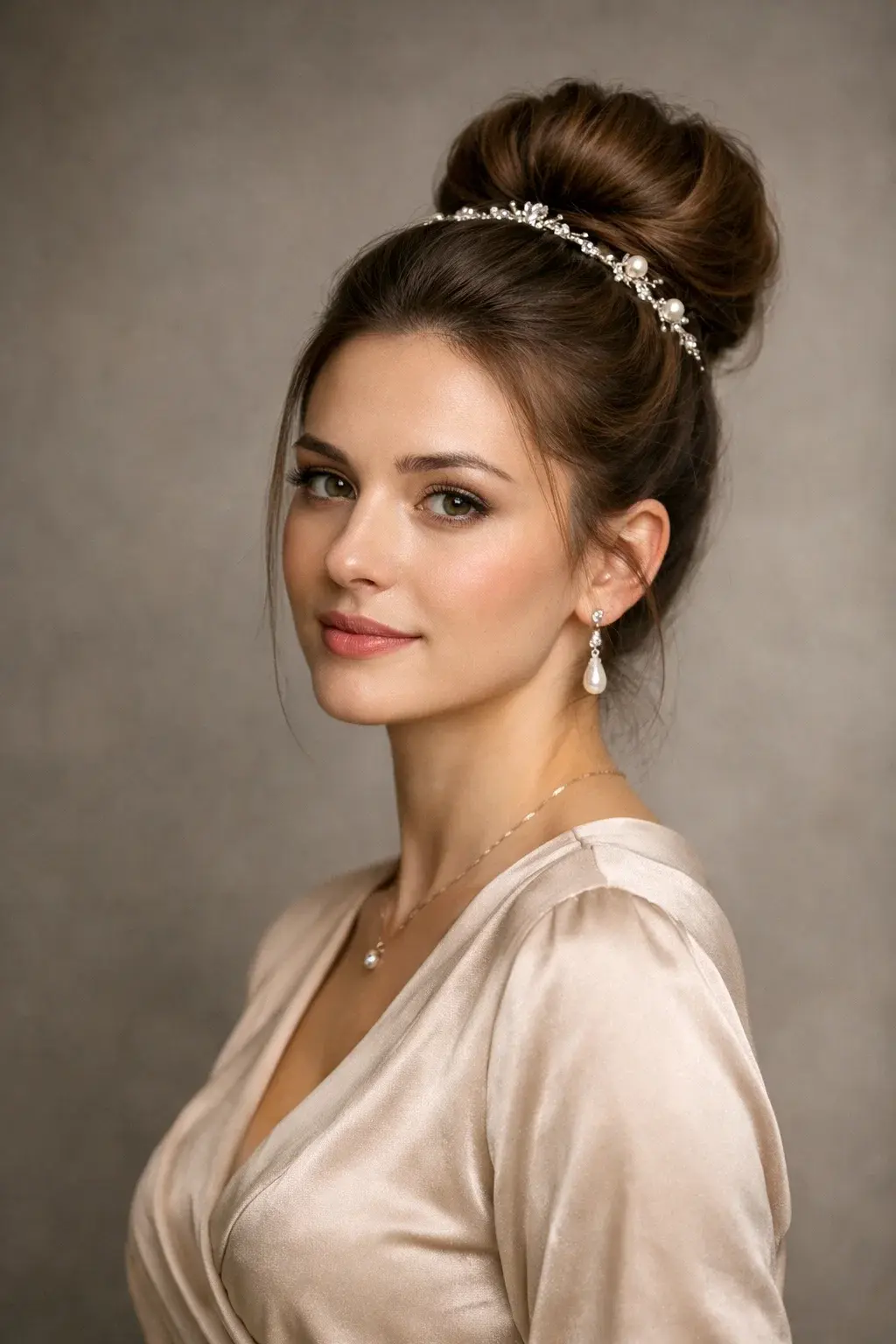 40 Best Princess Hairstyles: Majestic, Elegant & Royal Looks 3 The Classic High Bun with Jewelry