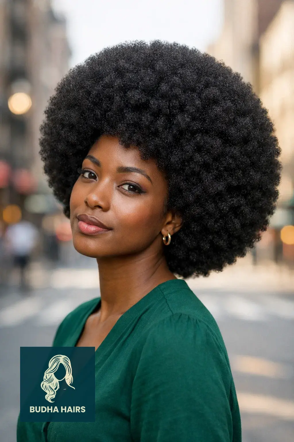 30 Afro Hairstyles for Women for Effortless Chic Vibes 1 The Classic Rounded "Power" Afro