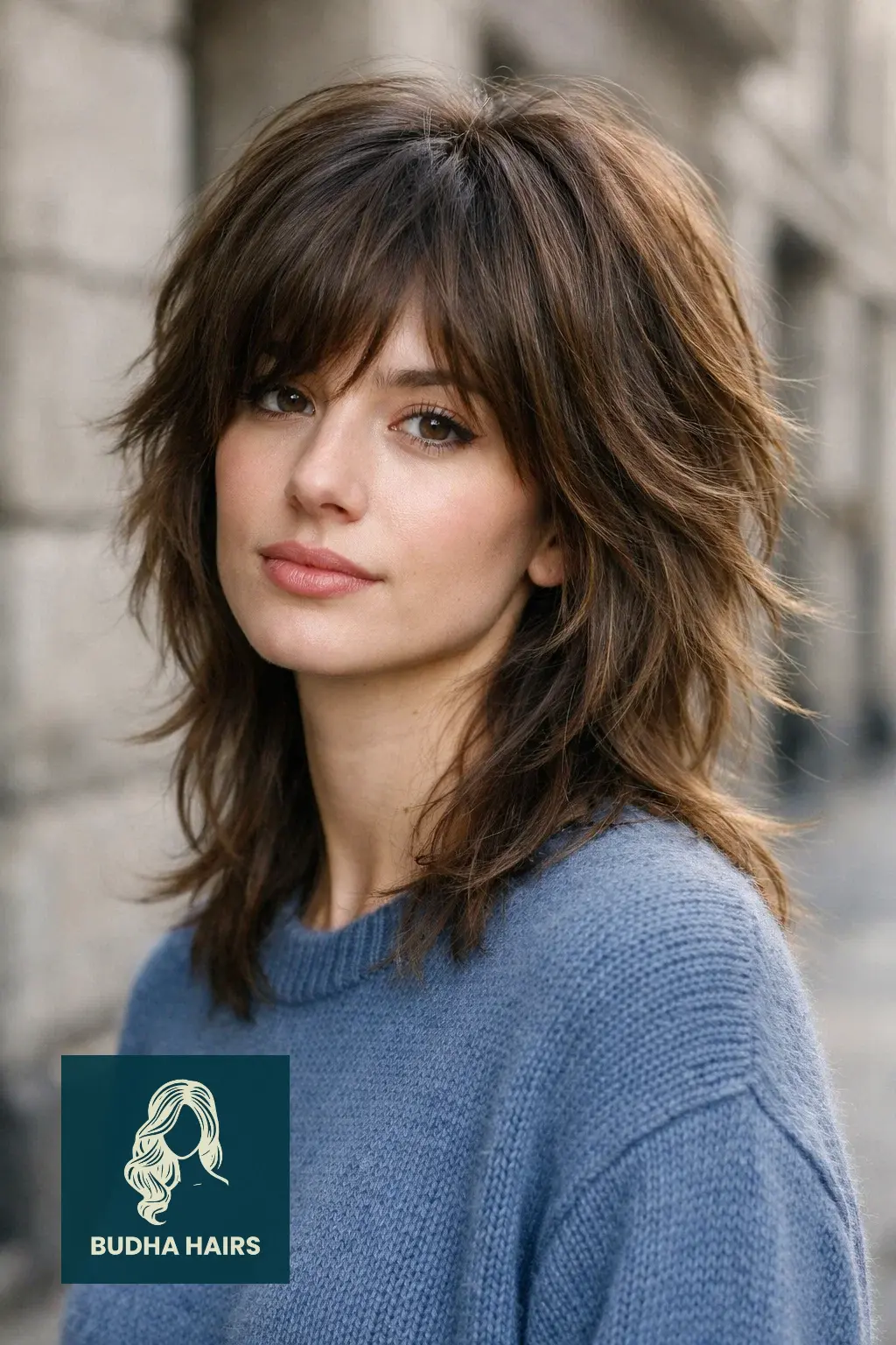 Wolf Cut with Curtain Bangs: 25 Best 2026 Trendy Styles 1 The Classic Shaggy Wolf Cut