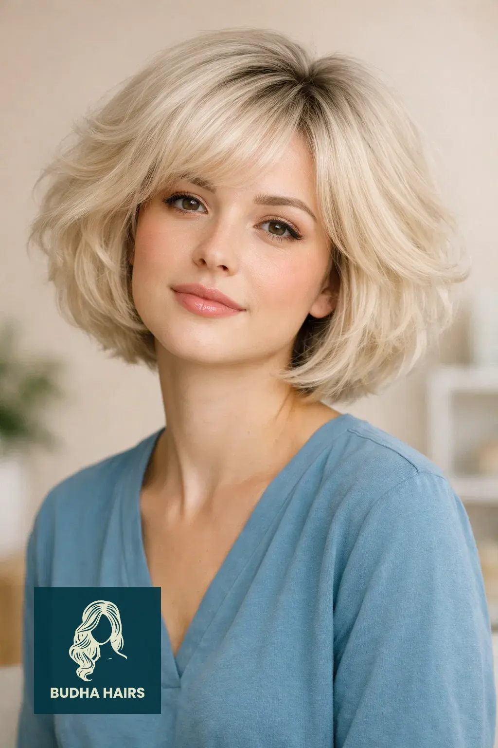 40 Short Haircuts for Round Faces For Women That Flatter Instantly 31 The "Cloud" Bob for High Volume