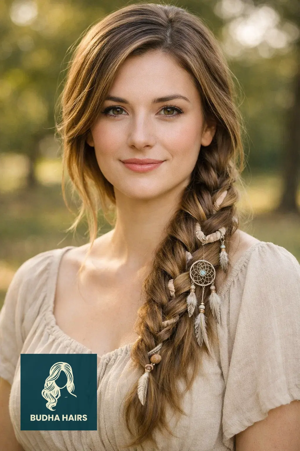 30 Most Enchanting Whimsical Hairstyles for a Magical Look 20 The Dreamcatcher Side Braid