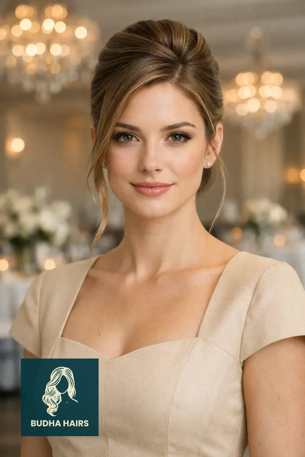 40 Timeless Wedding Guest Hairstyles That Never Go Out of Style 8 The Elegant French Twist with a Modern Edge