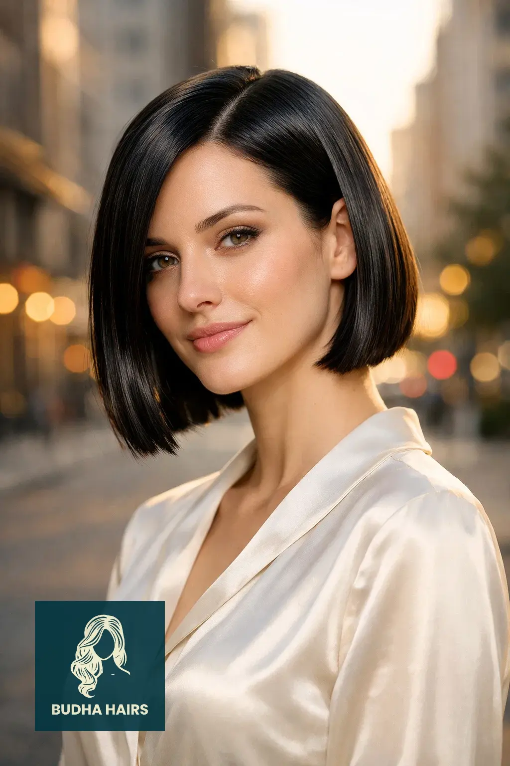 30 Chic Side Part Quick Weave Hairstyles for Any Occasion 1 The "Glass-Hair" Sleek Side Part Bob