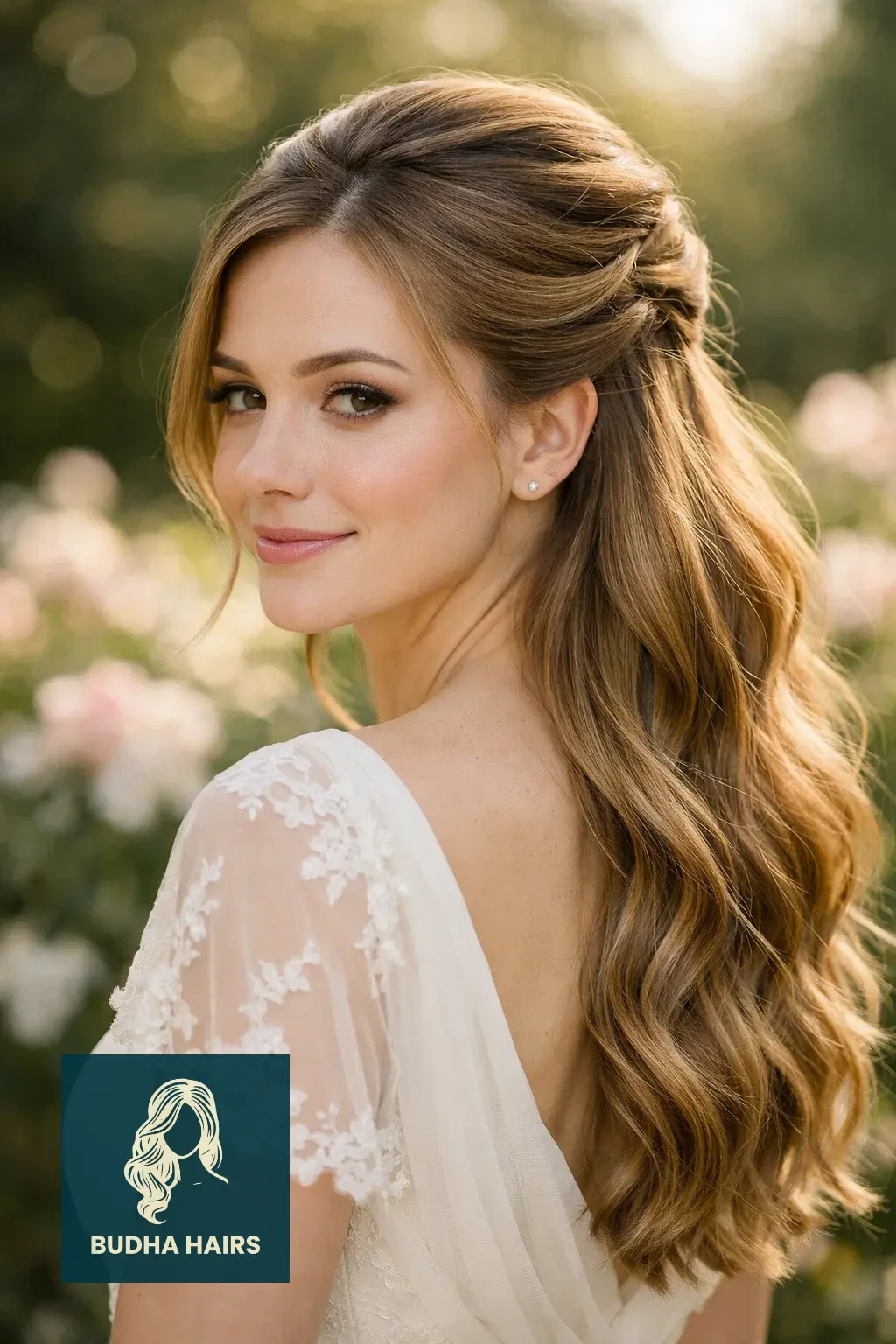 30 Wedding Hairstyles for Long Hair That Turn Heads 9 The "Half-Up" French Twist Hybrid