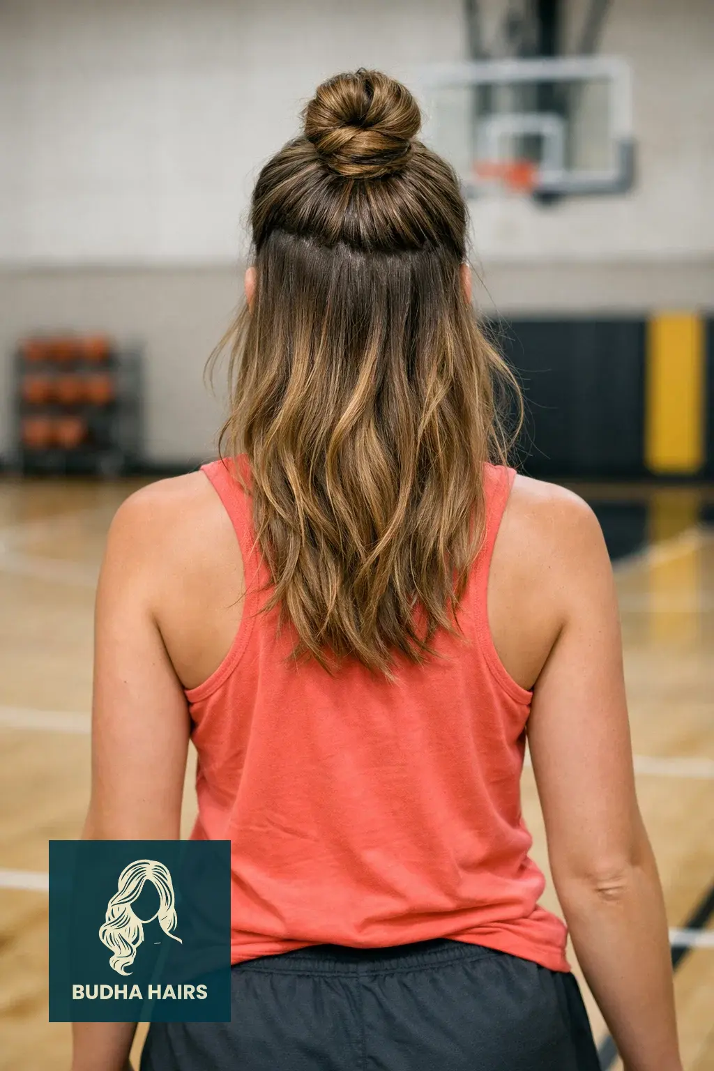 40 Best Basketball Hairstyles: Secure & Stylish On-Court Looks 8 The Half-Up, Half-Down Top Knot