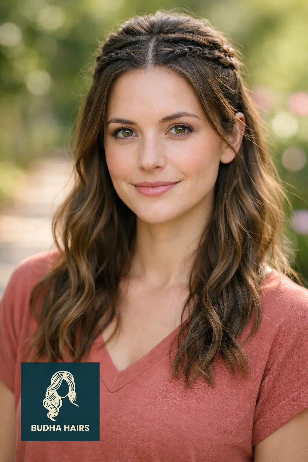 40 Quick & Easy Hairstyles: The Ultimate Guide for a Daily Refresh 4 The Half-Up Half-Down with Mini Braids